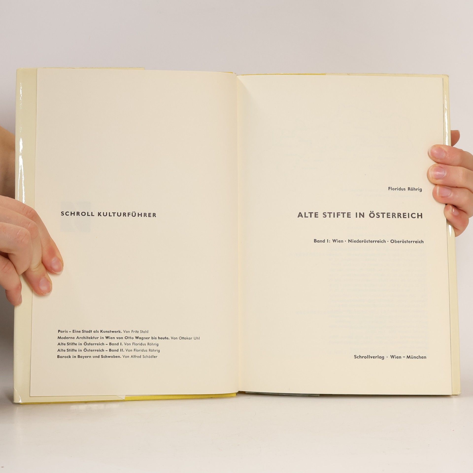 Floridus Röhrig Alte Stifte in Österreich. Band I