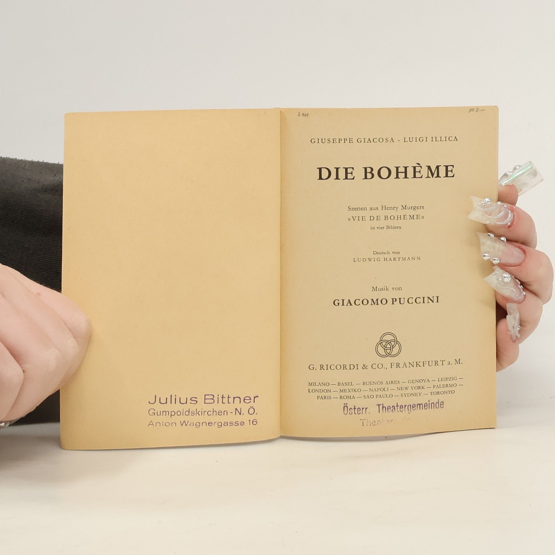 Giacomo Puccini Die Bohème
