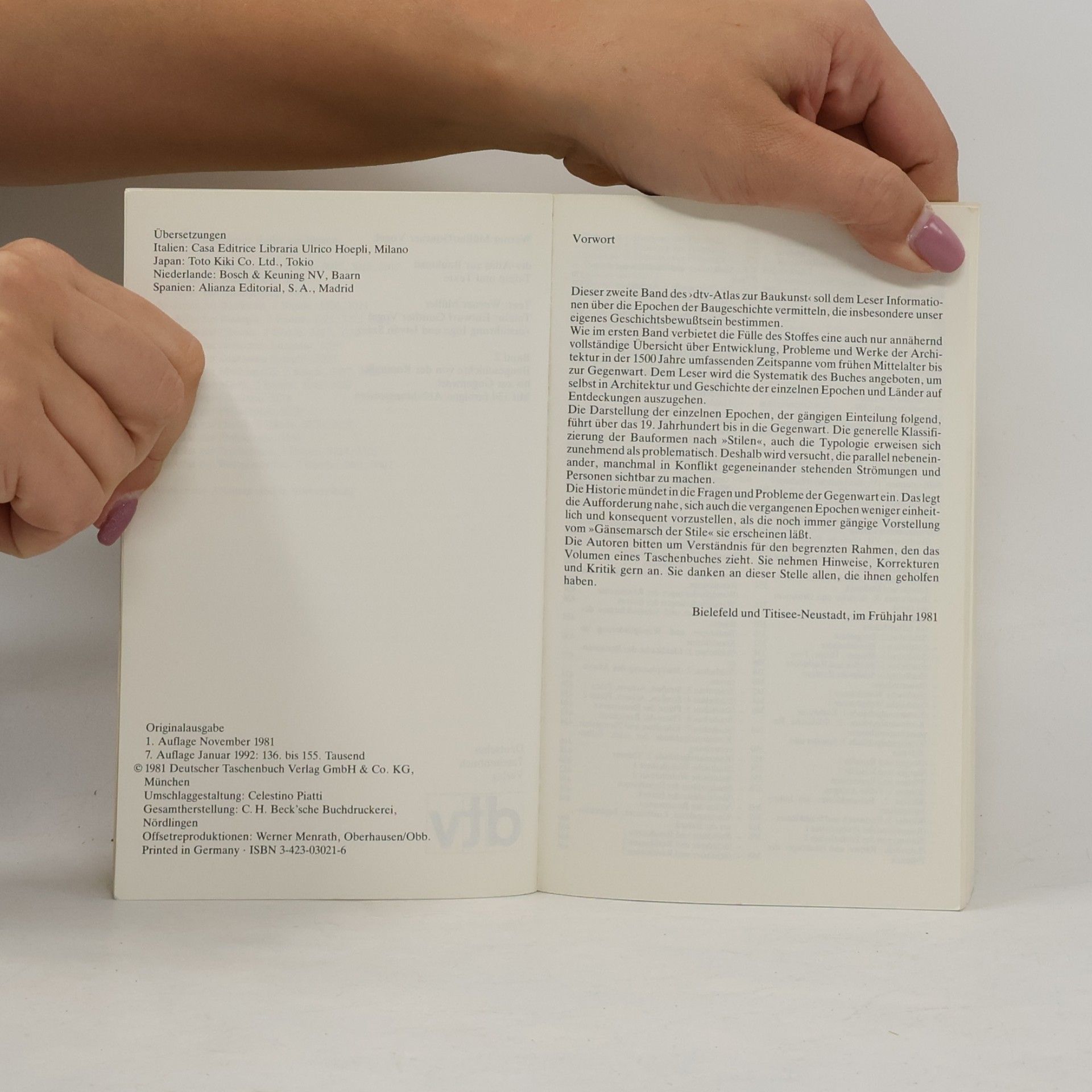 Celestino Piatti dtv-Atlas zur Baukunst