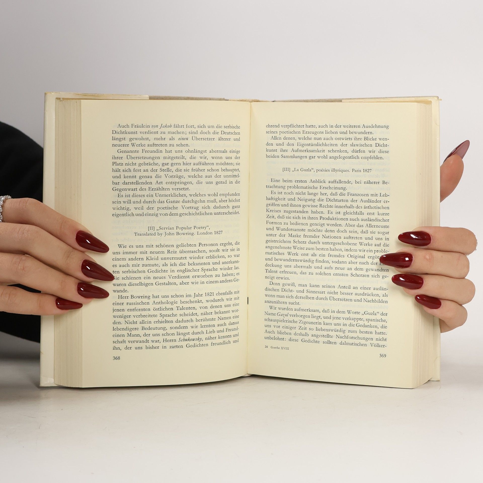 Goethe Schriften zur Literatur II