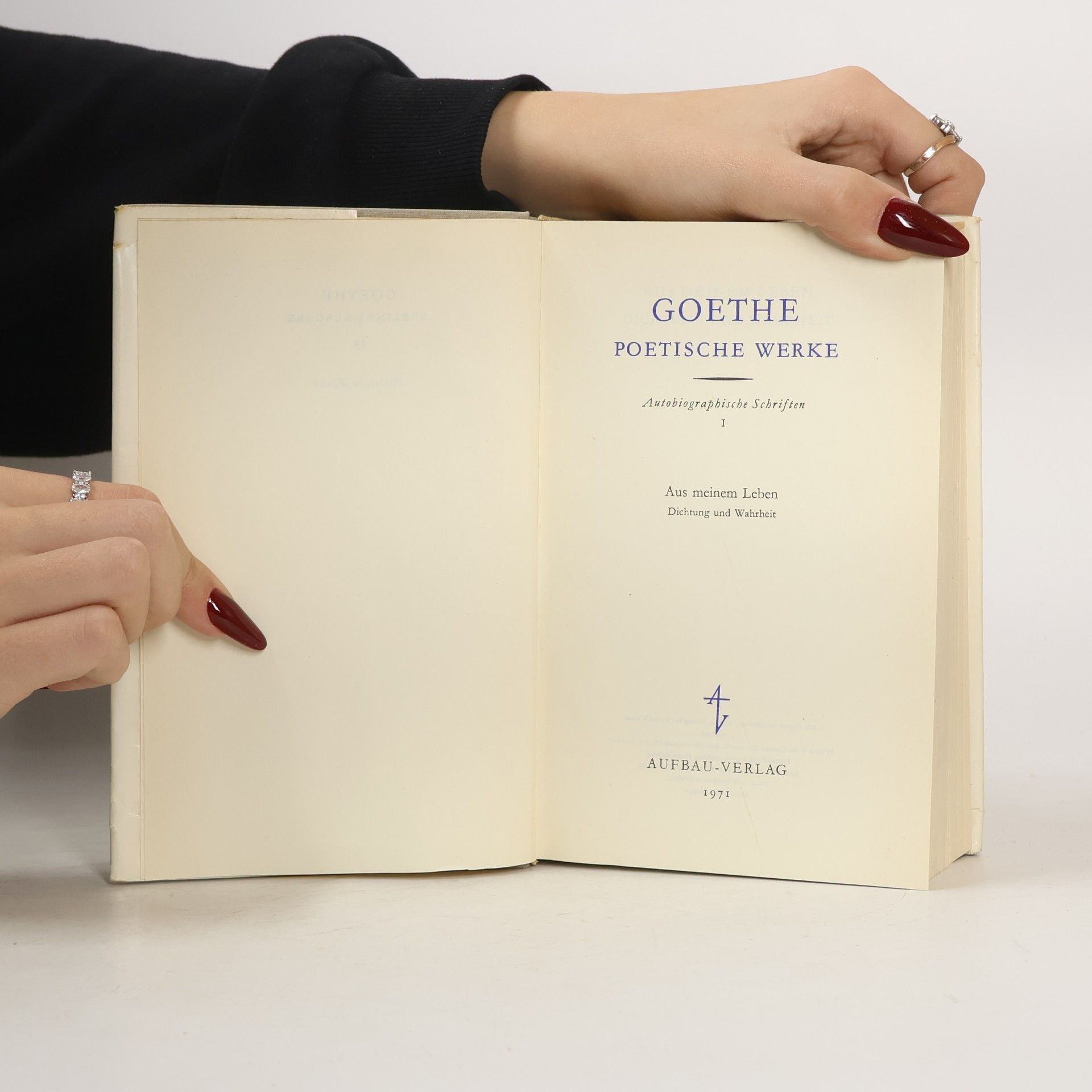 Goethe Autobiographische Schriften I