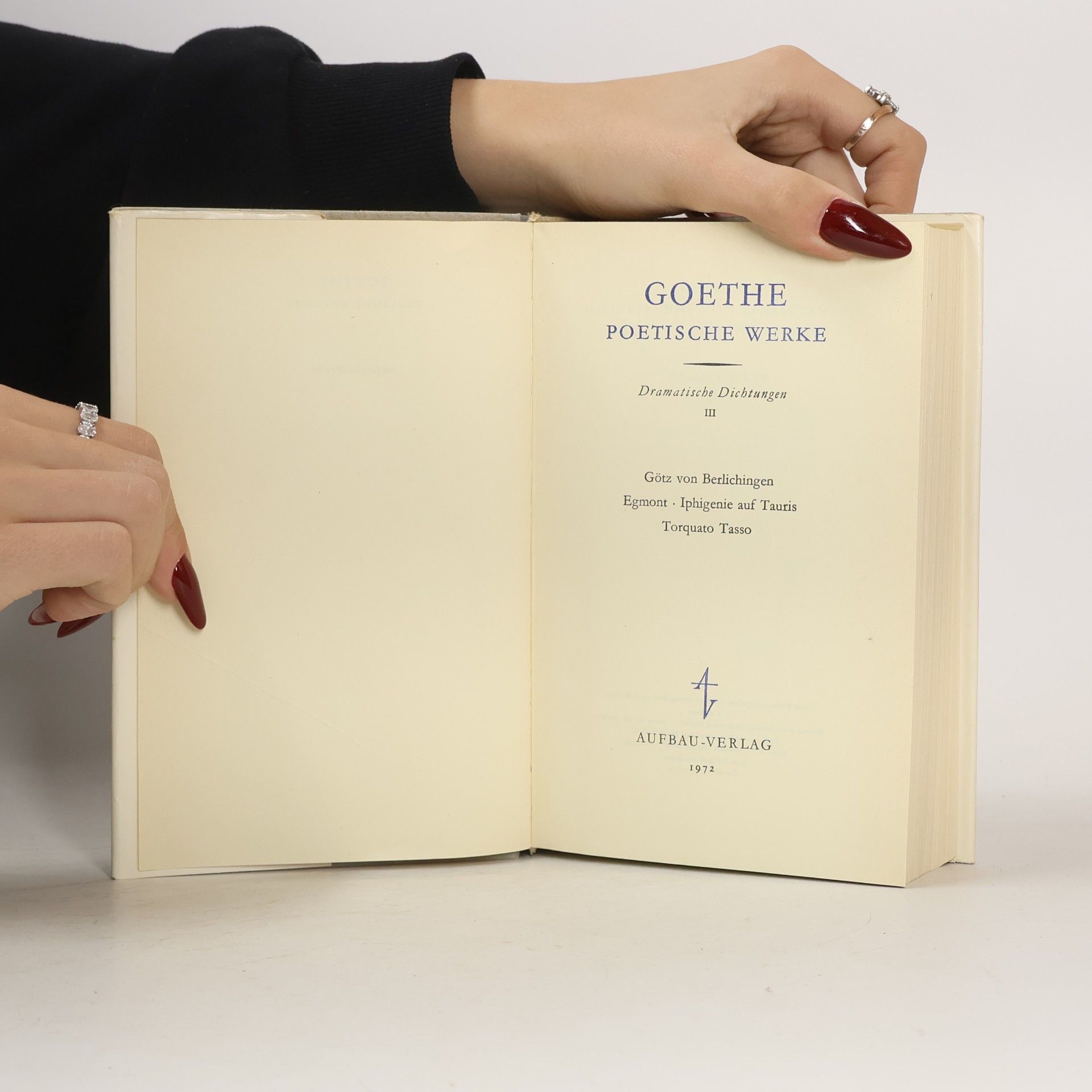 Goethe Dramatische Dichtungen III
