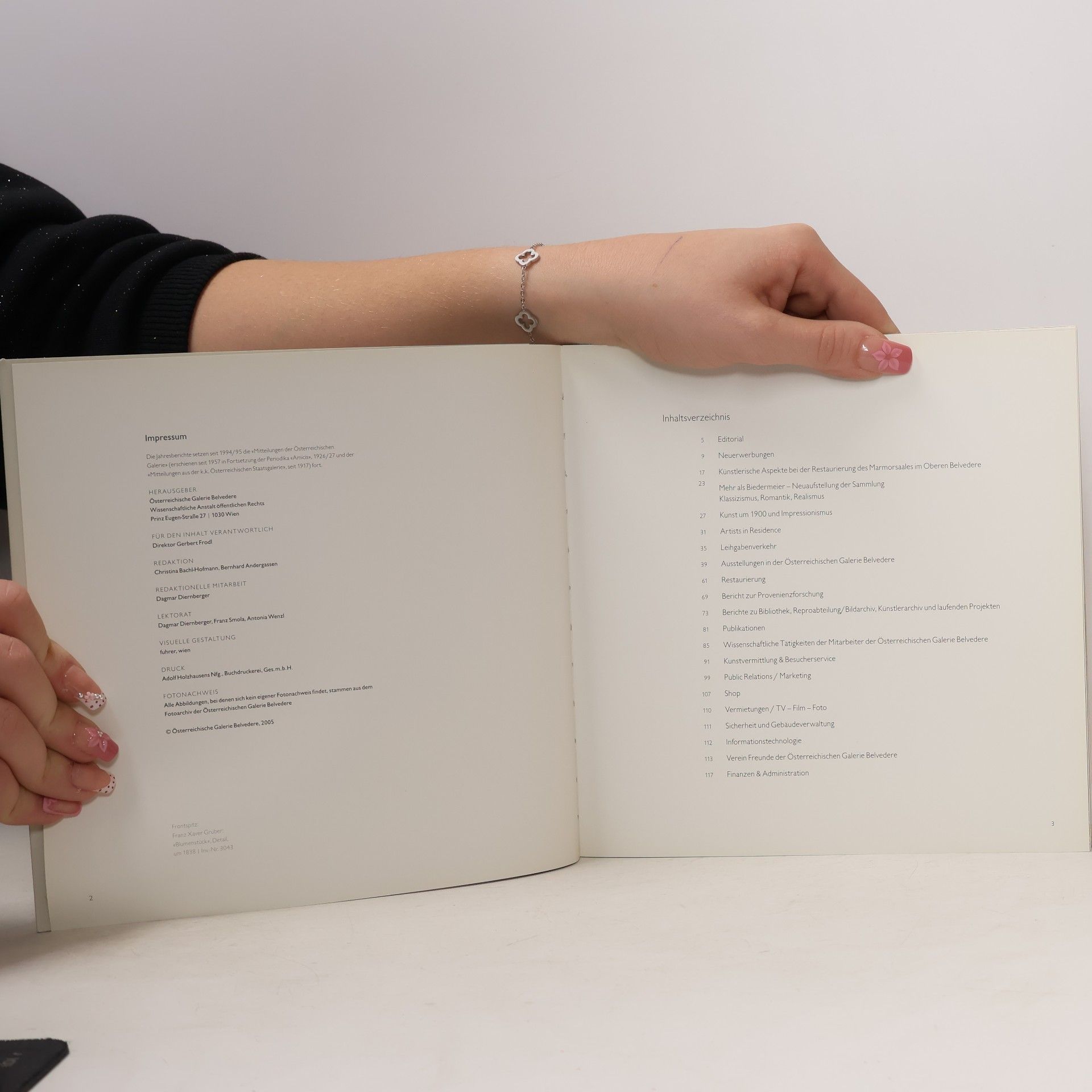 Fotoarchiv Der Österreichischen Galerie Belvedere Jahresbericht 2005