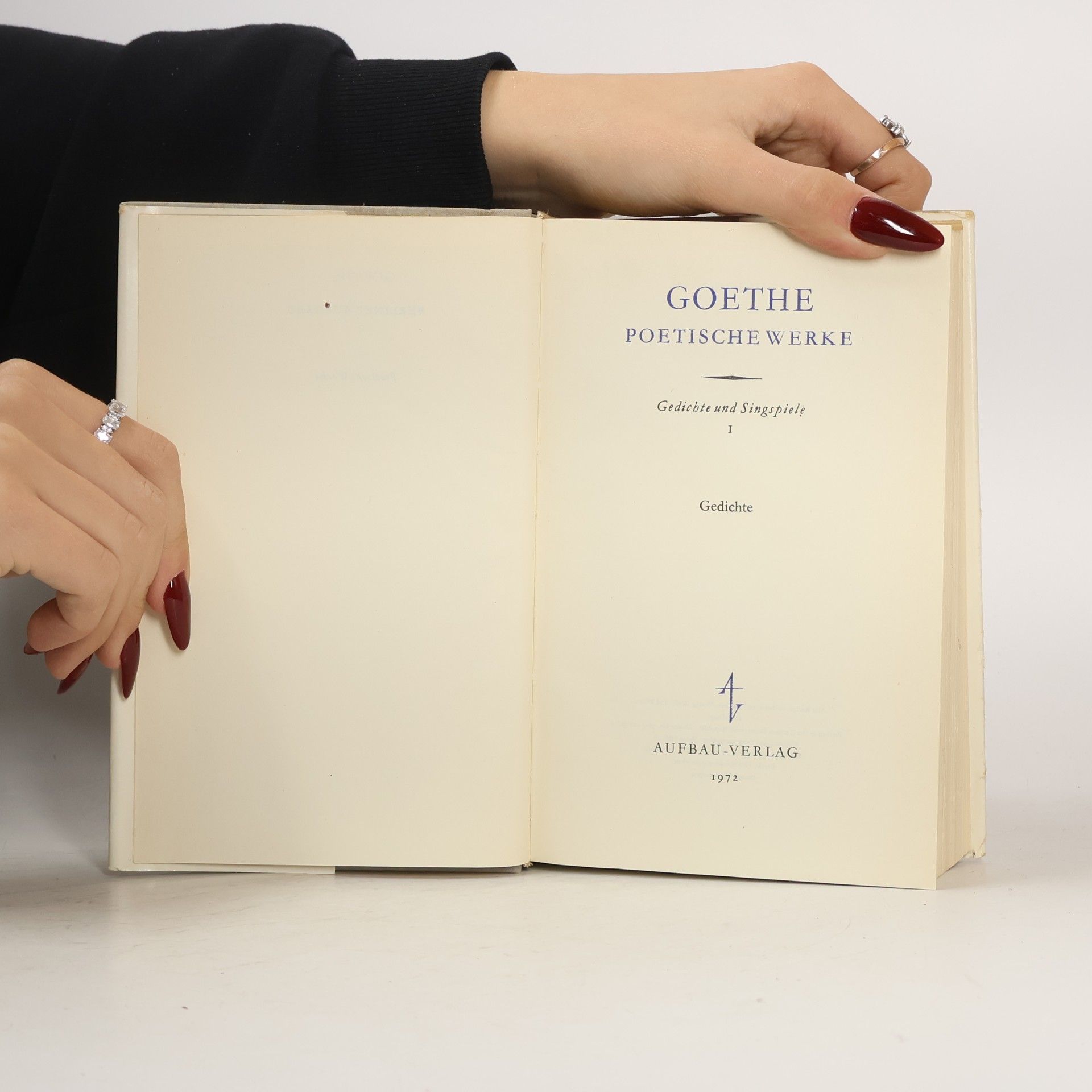 Goethe Gedichte und Singspiele I