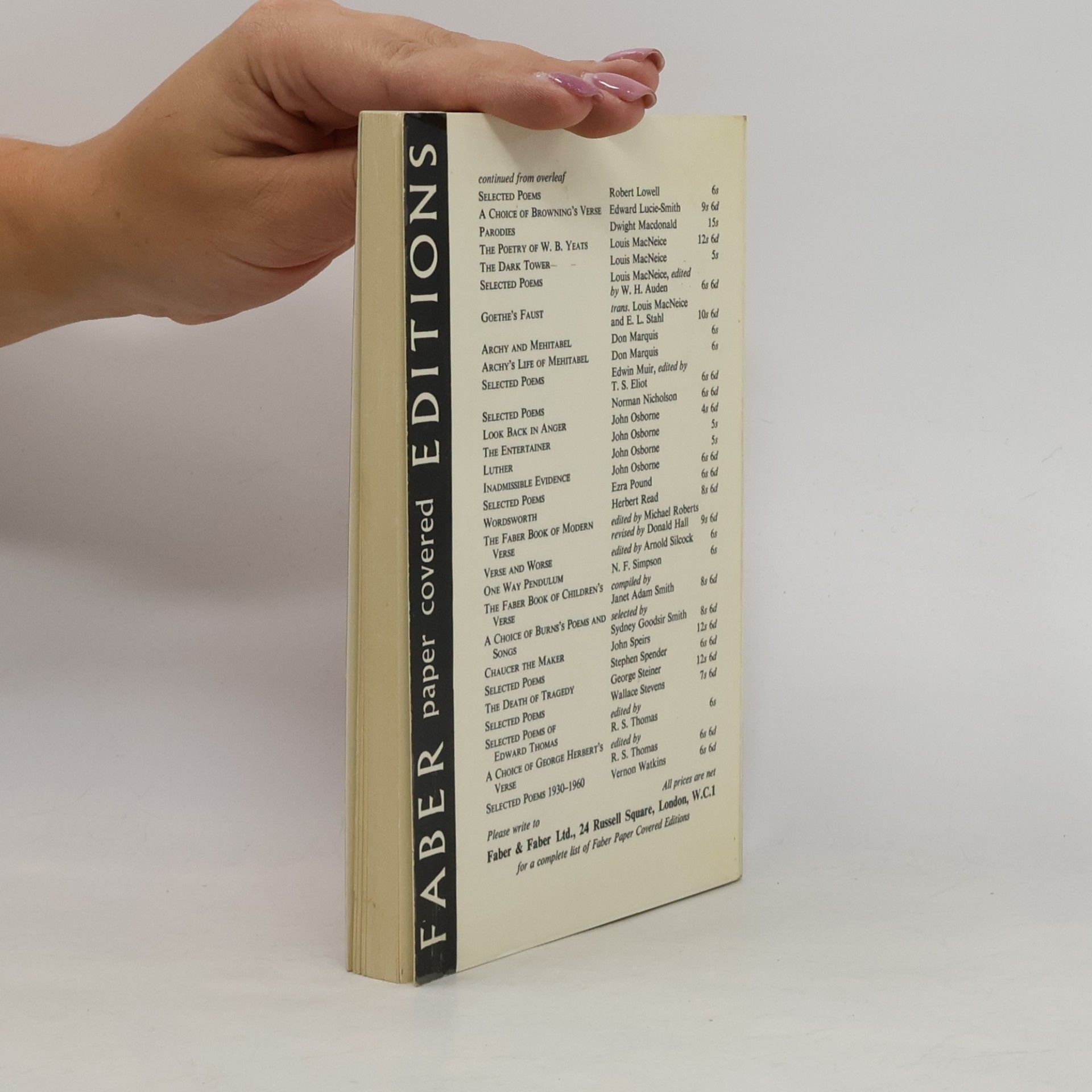 T. S. Eliot Selected poems