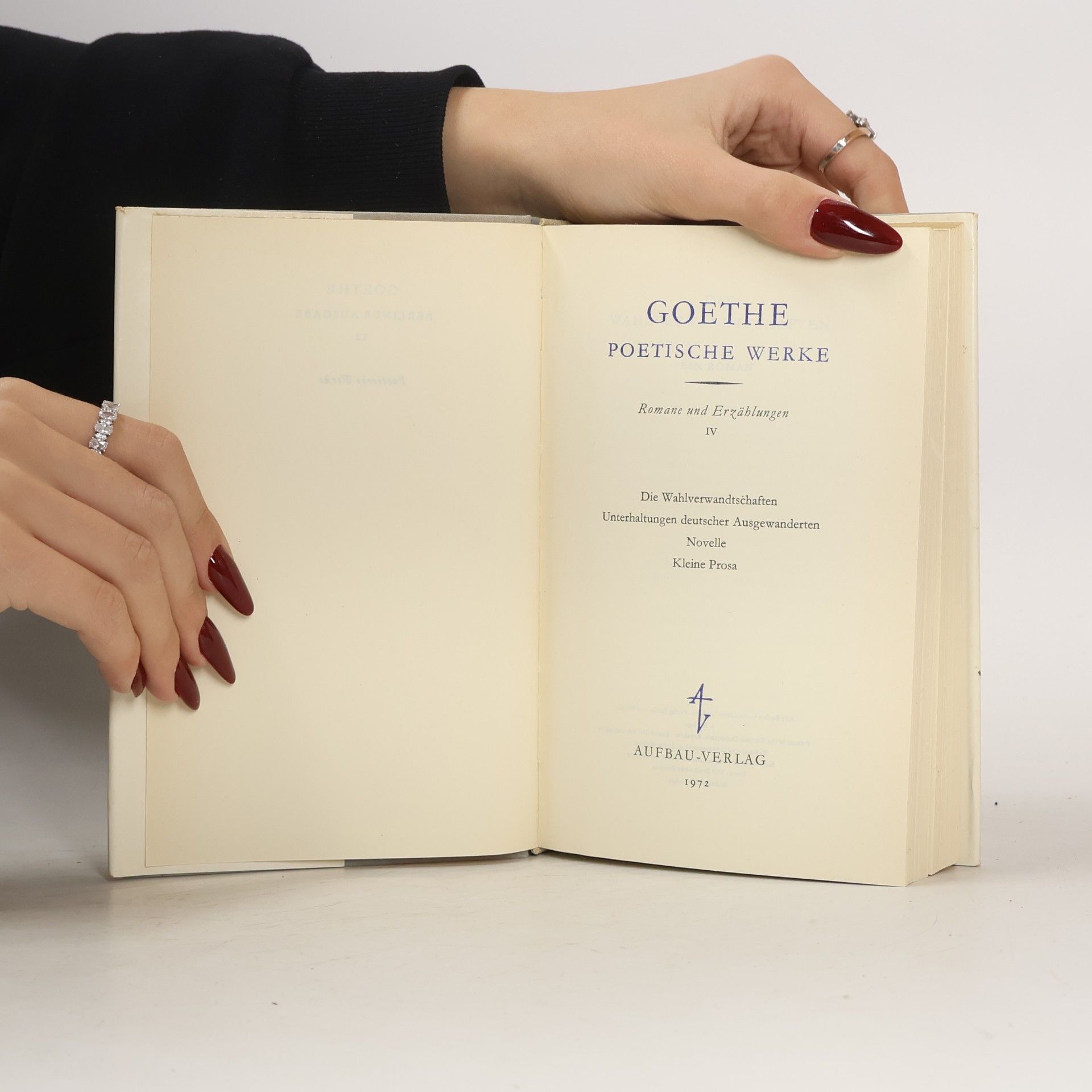 Johann Wolfgang von Goethe Berliner Ausgabe 12: Romane und Erzählungen IV