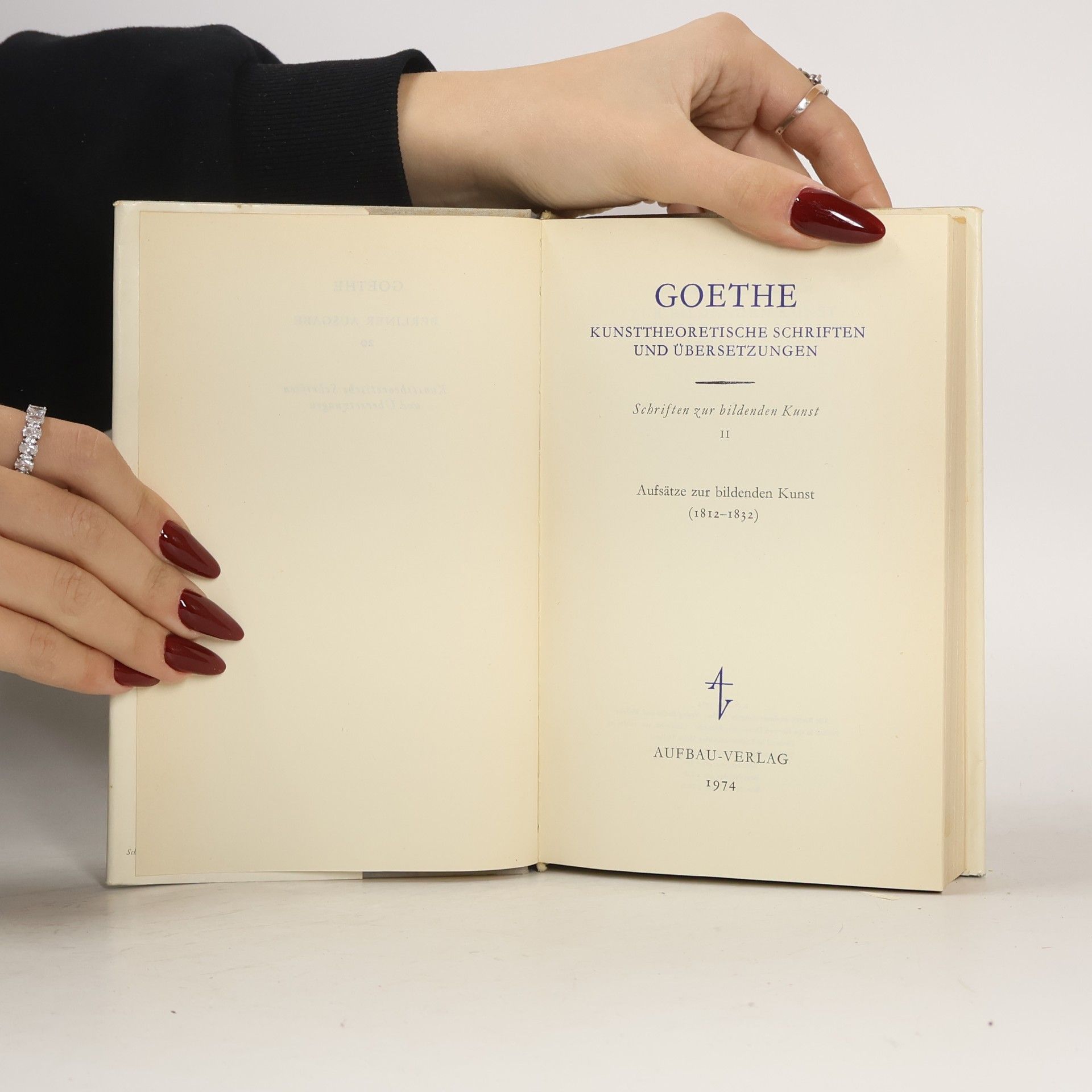 Goethe Schriften zur bildenden Kunst 20