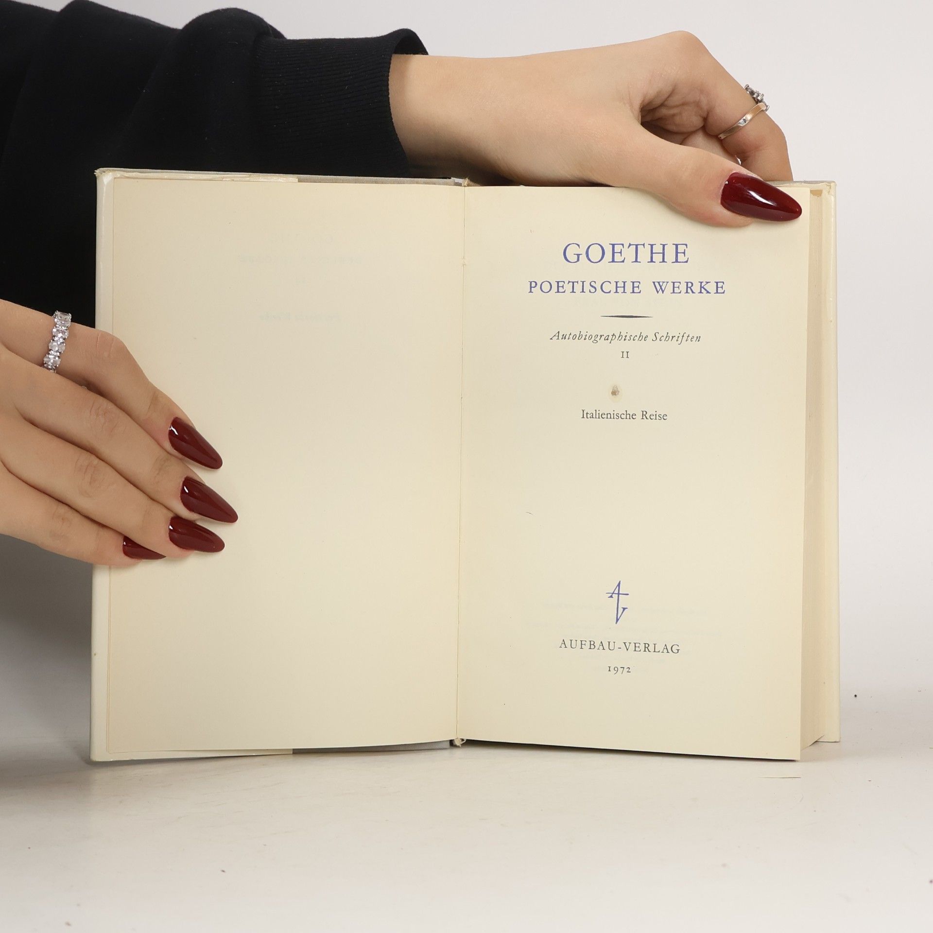 Goethe Autobiographische Schriften II
