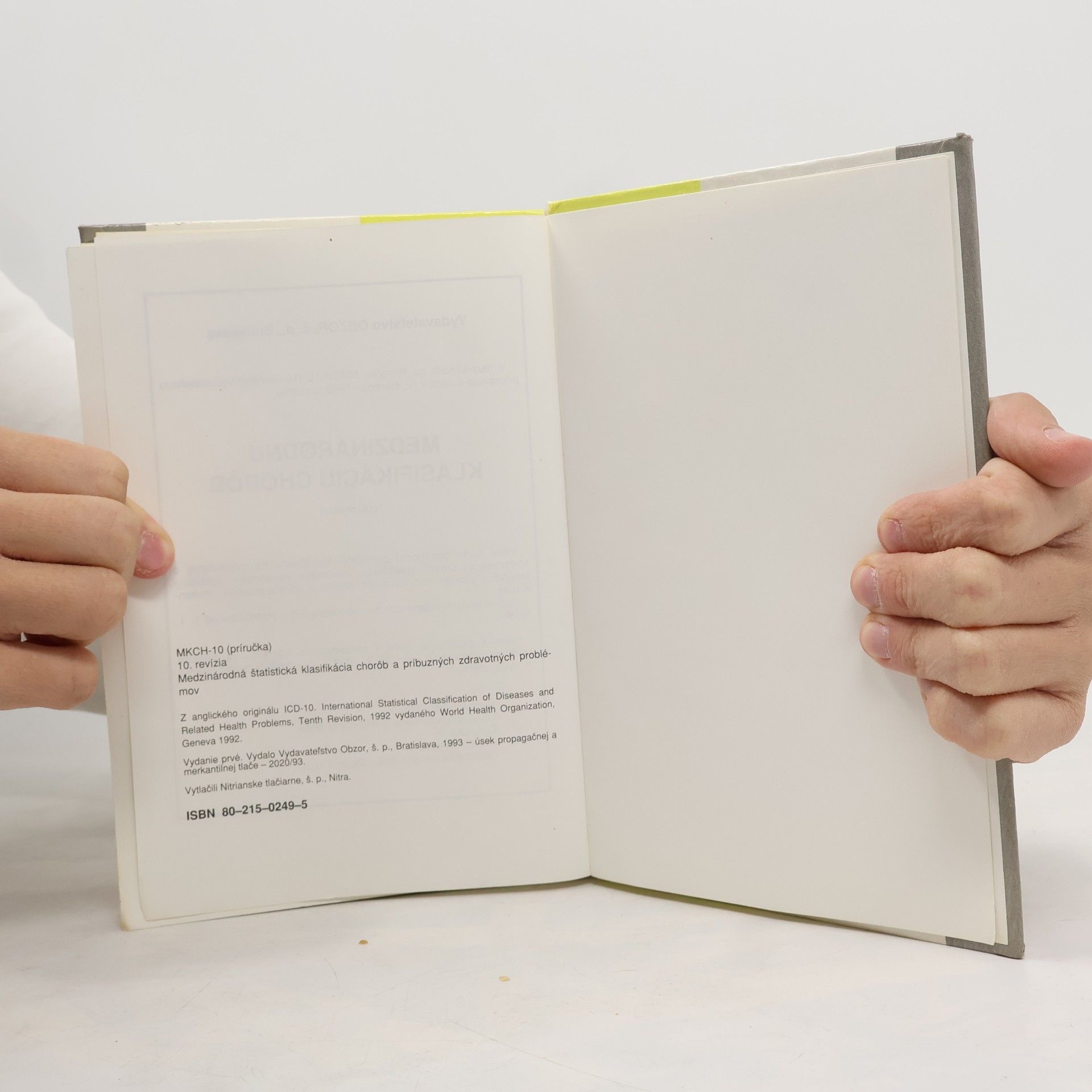Autorenkollektiv MKCH-10 Medzinárodná štatistická klasifikácia chorôb a príbuzných zdravotných problémov. 10. revízia. Príručka