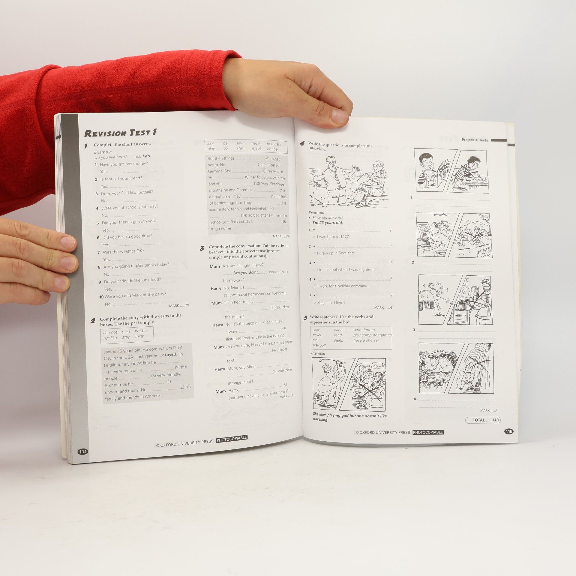 Tom Hutchinson Project 3 - Teacher´s book