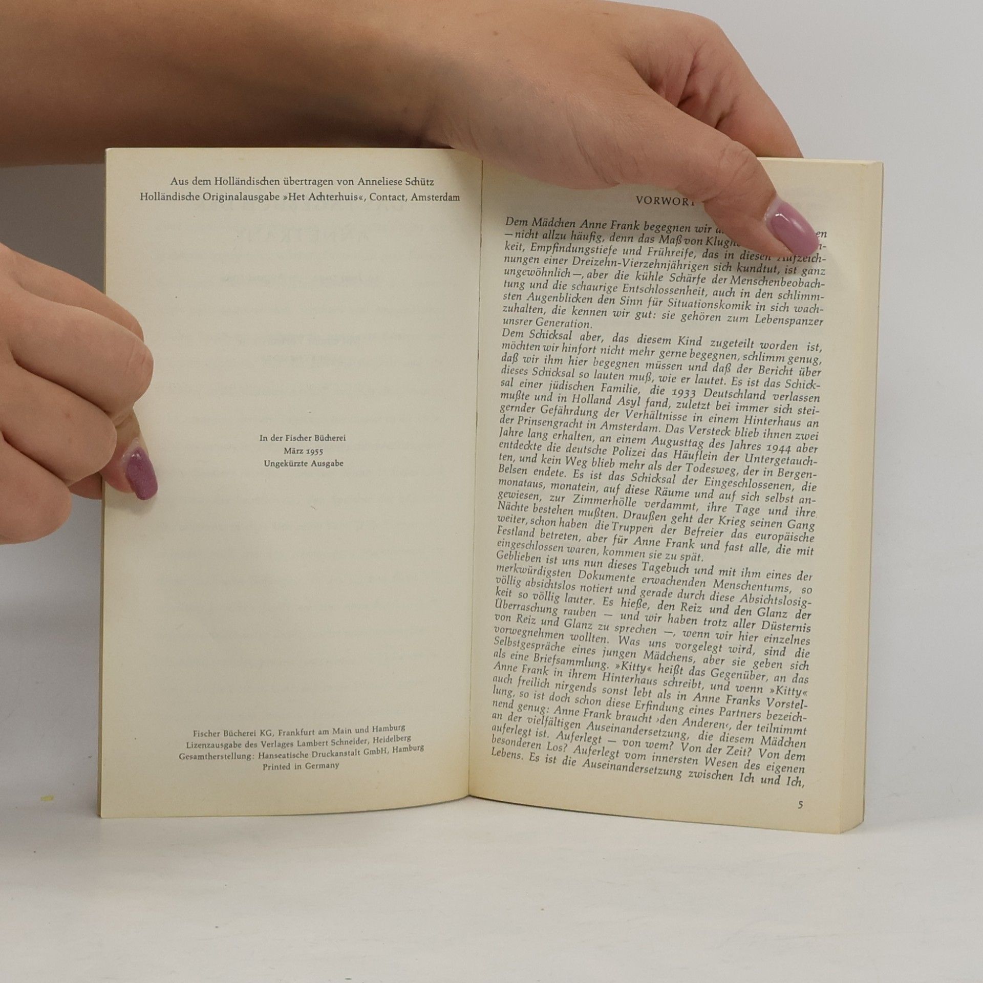 Anne Frank Das Tagebuch der Anne Frank