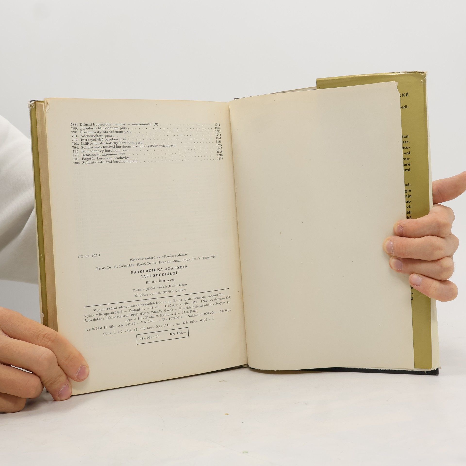 Blahoslav Bednář Patologická anatomie II/1