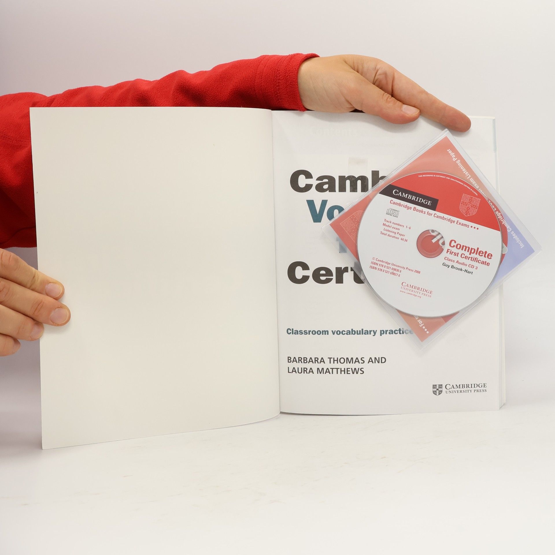 Barbara Thomas Cambridge Vocabulary for First Certificate Edition Without Answers