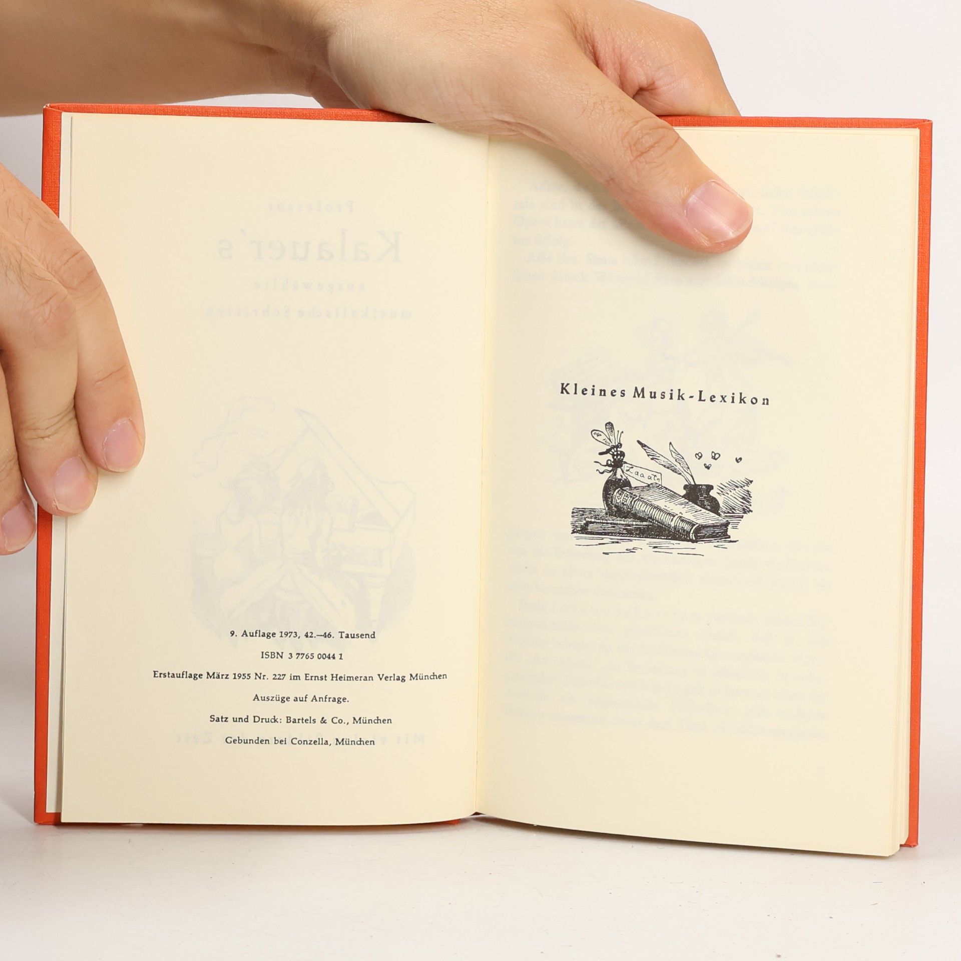 Ernst Heimeran Professor Kalauer's ausgewählte musikalische Schriften