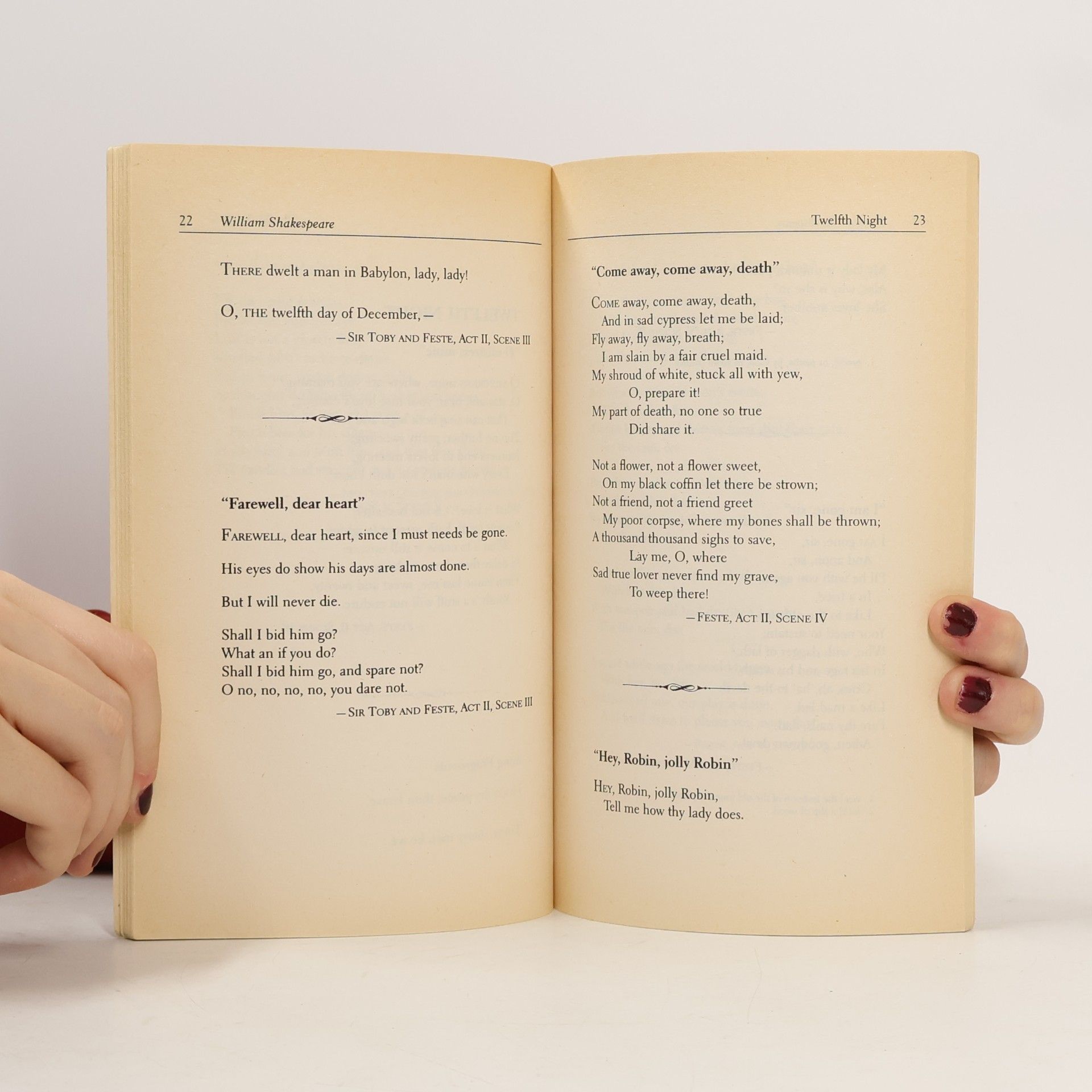William Shakespeare Dover Thrift Editions: Complete Songs from the Plays