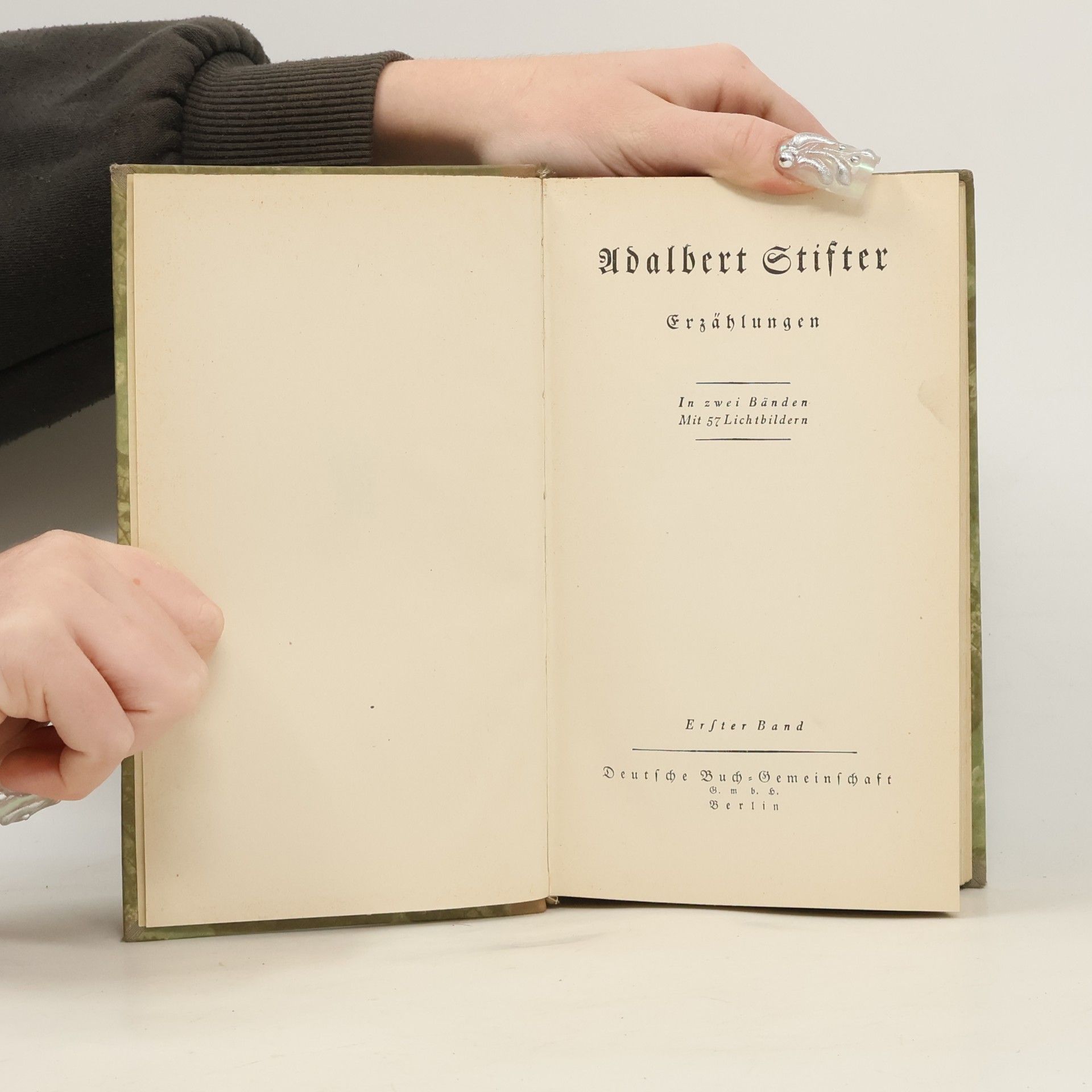 Adalbert Stifter Erzählungen in zwei Bänden. Erster Band
