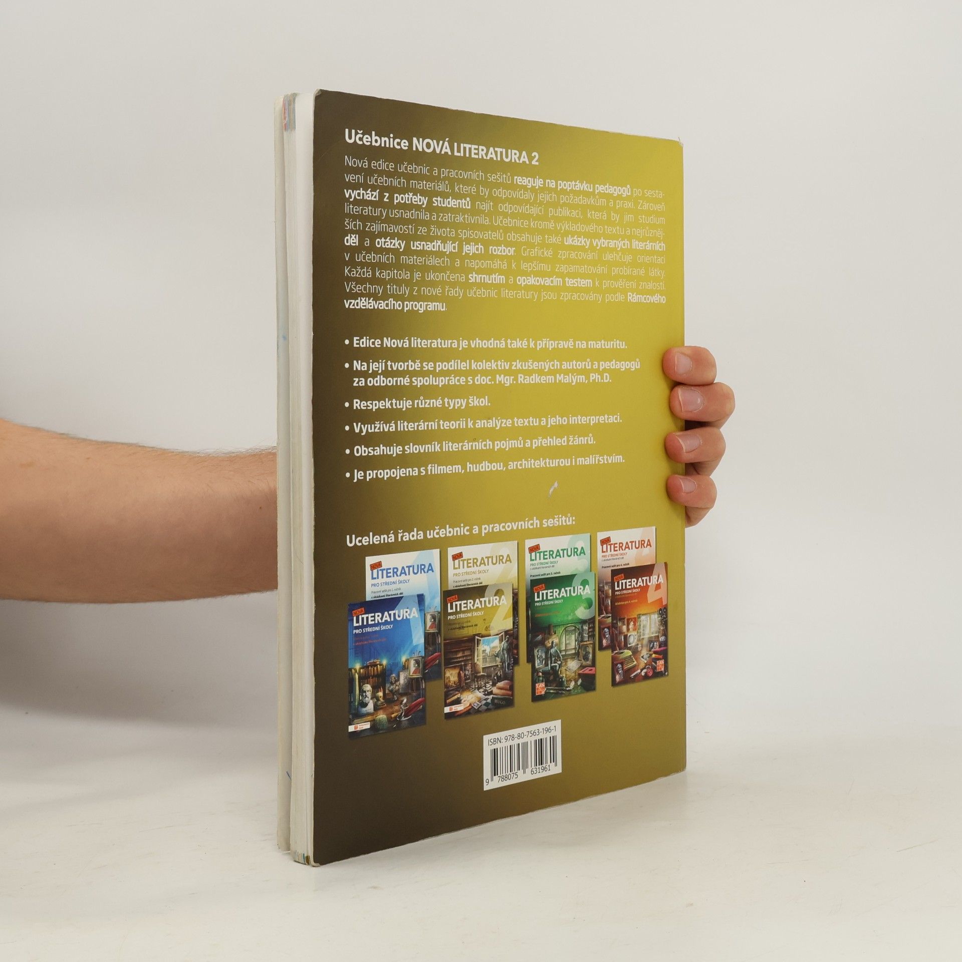 Kolektiv autorů Nová literatura pro střední školy. Učebnice pro 2. ročník s ukázkami literárních děl
