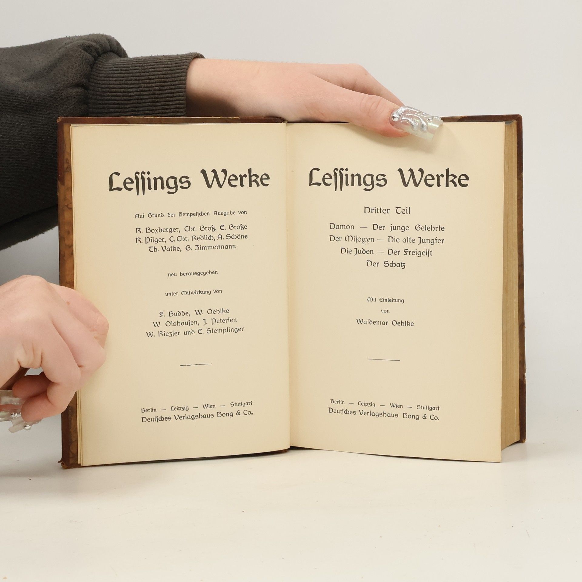 Gotthold Ephraim Lessing Lessings Werke 3-4.