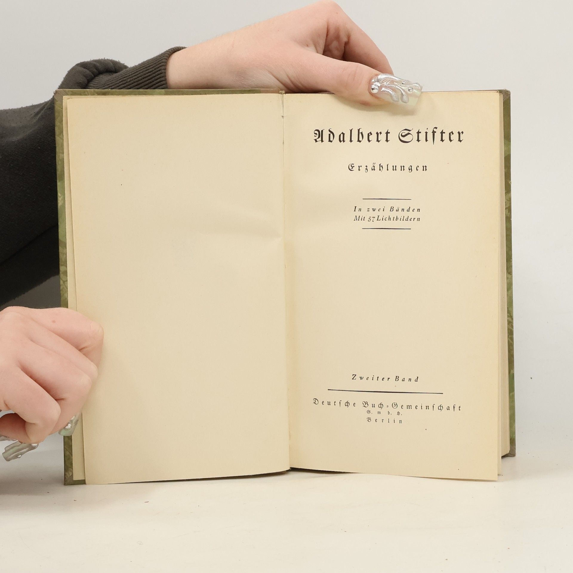Adalbert Stifter Erzählungen in zwei Bänden. Zweiter Band