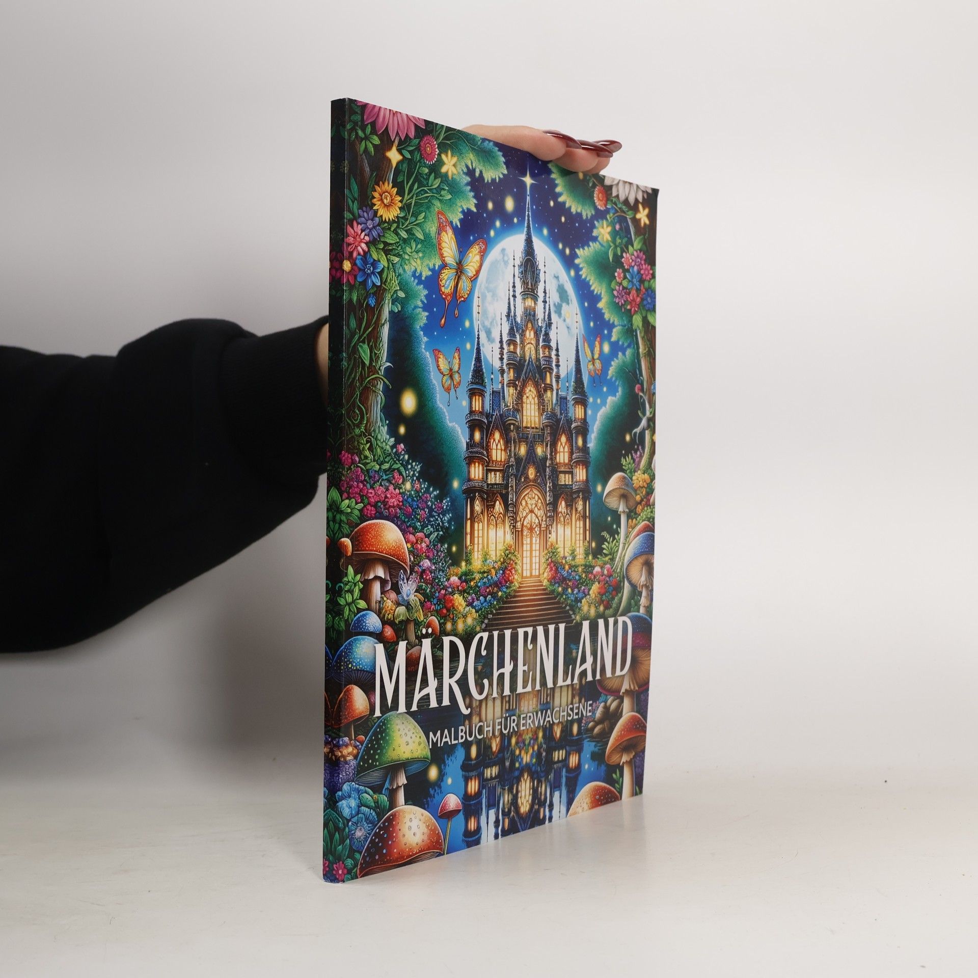 Märchenland Malbuch für Erwachsene: Fantasy Ausmalbuch mit Feenhaften Feen, Magischen Heimen und Mythischen Feenschlössern für Senioren und Jugendliche