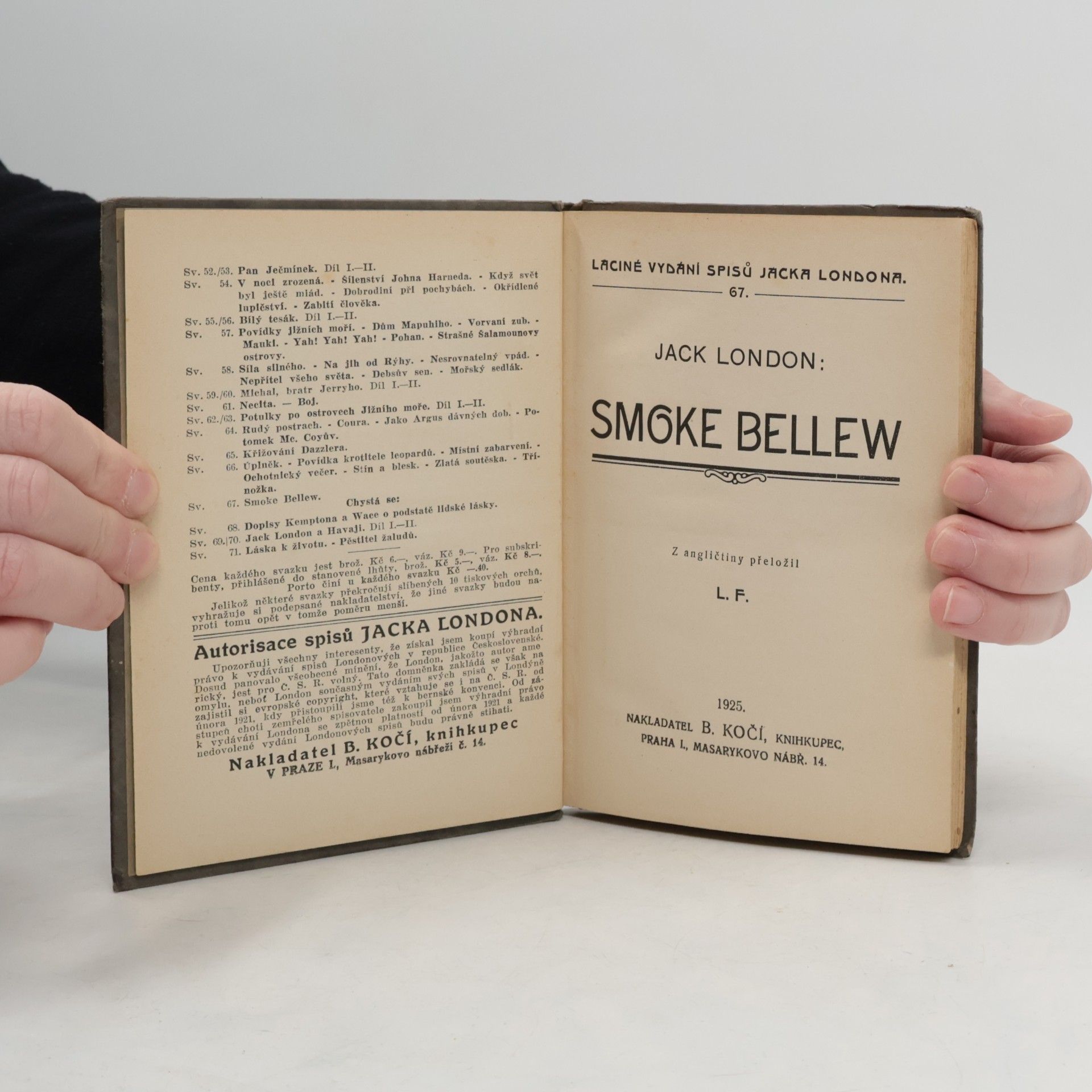 Jack London Smoke Bellew