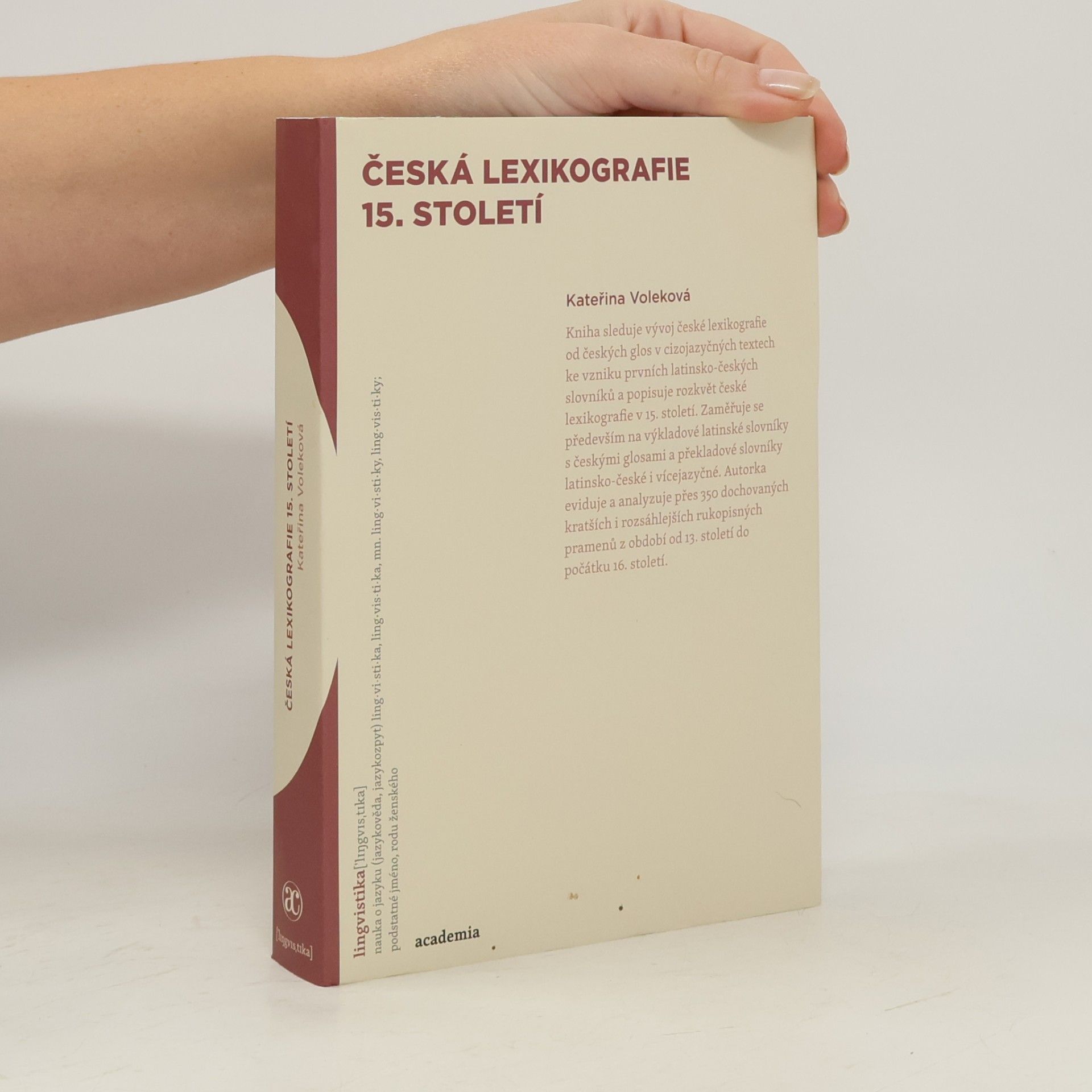 Kateřina Voleková Česká lexikografie 15. století