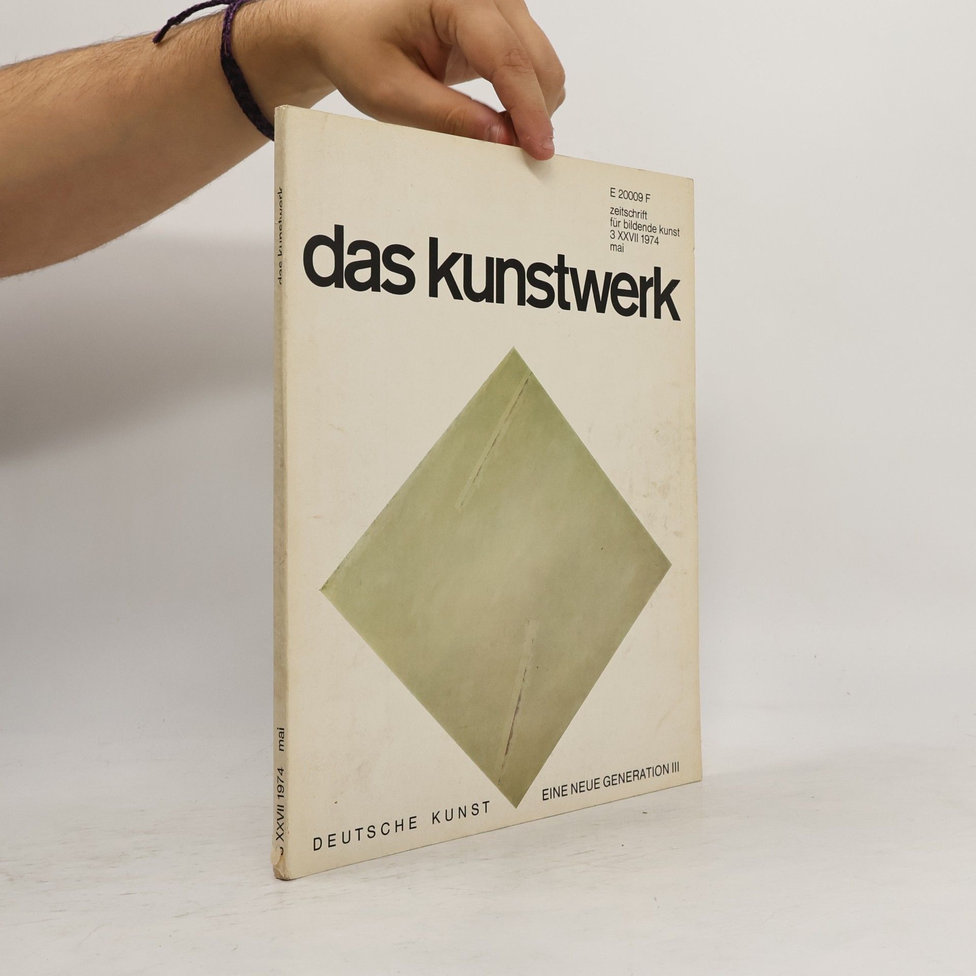 Das kunstwerk 27/1974. Zeitschrift für bildende kunst