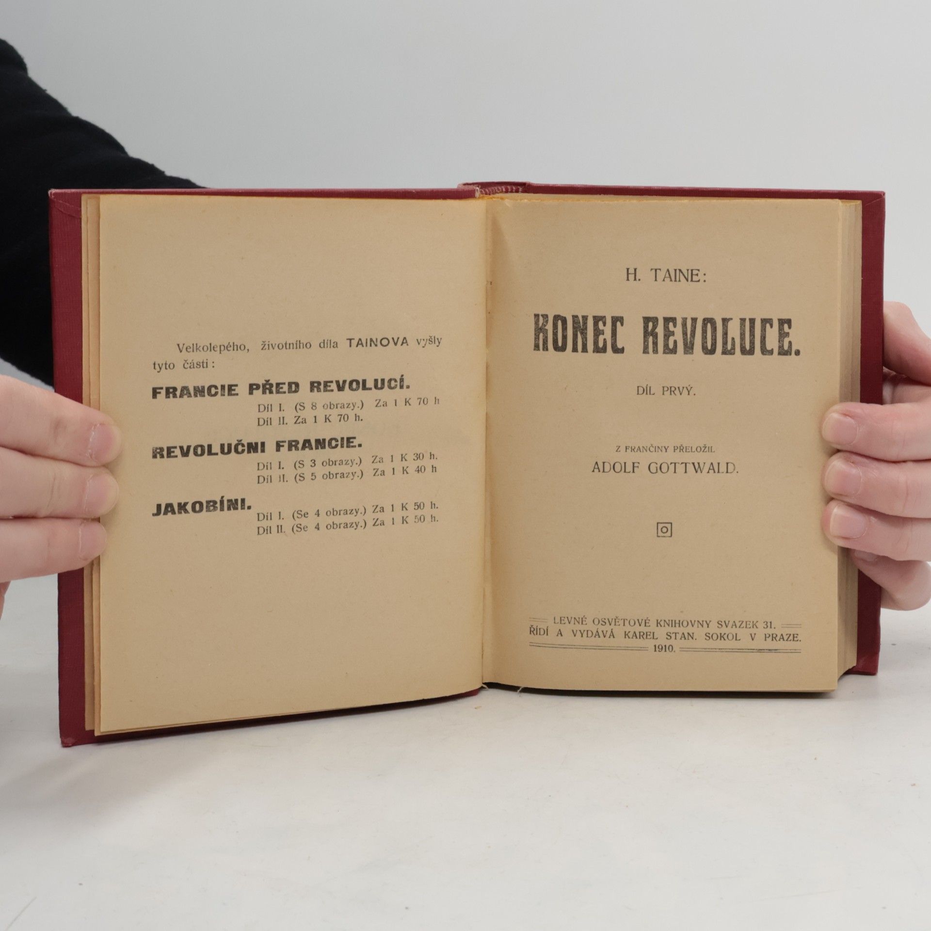 Hipppolyte Taine Konec revoluce