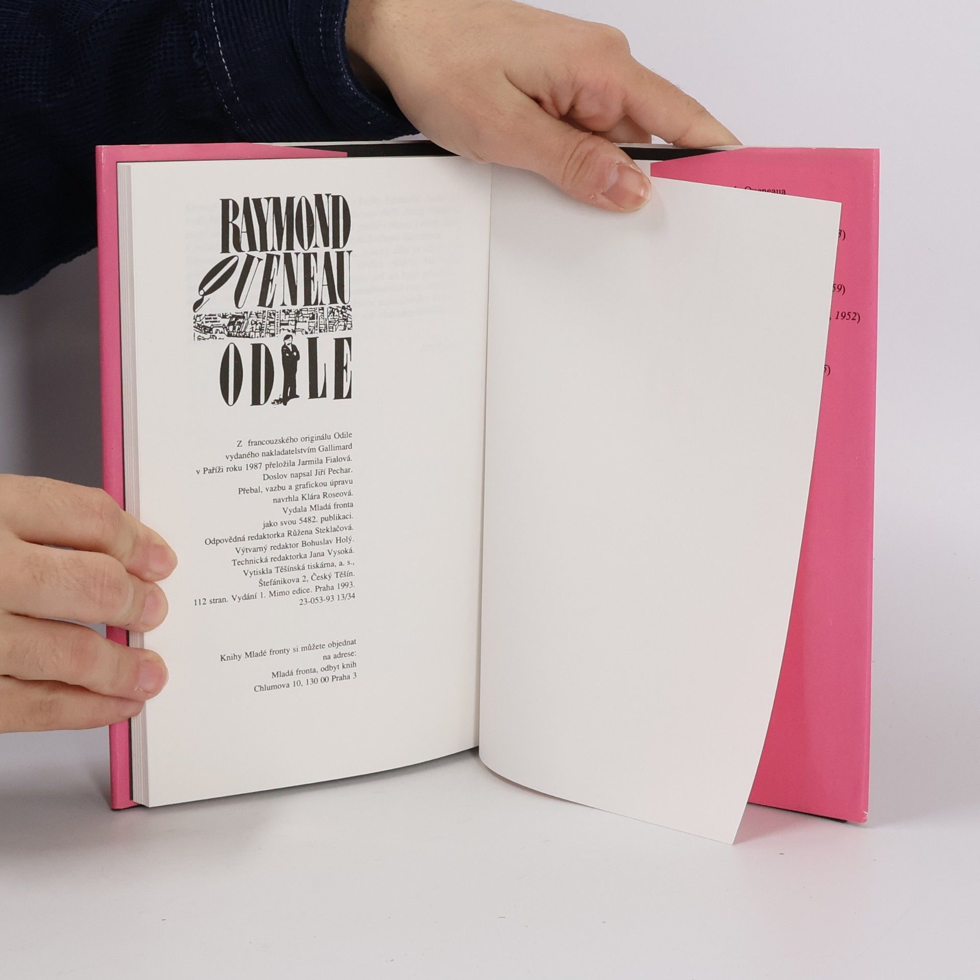 Raymond Queneau Odile