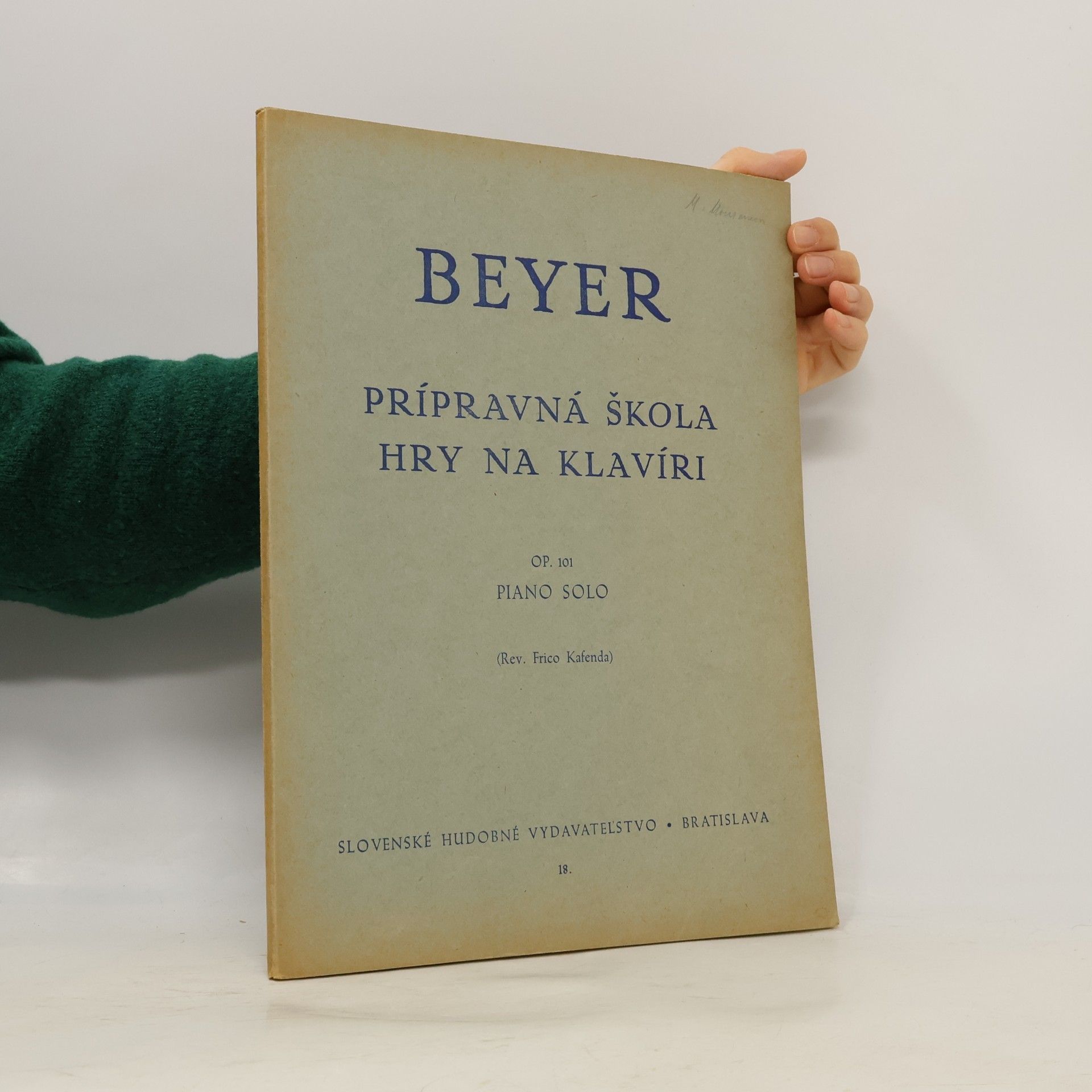 Beyer. Prípravná škola hry na klavíri