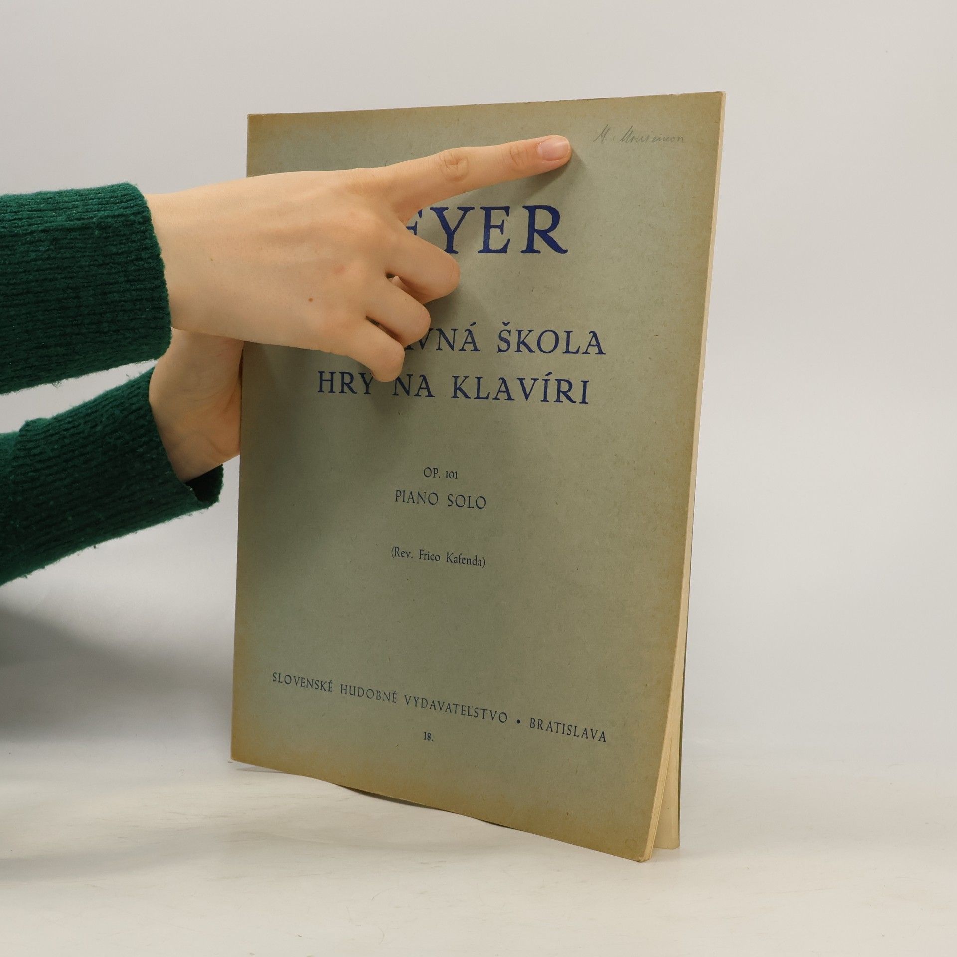 Ferdinand Beyer Beyer. Prípravná škola hry na klavíri
