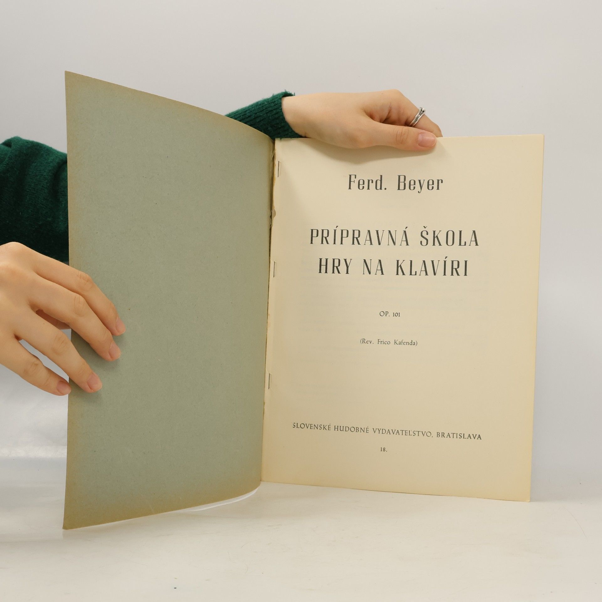 Ferdinand Beyer Beyer. Prípravná škola hry na klavíri