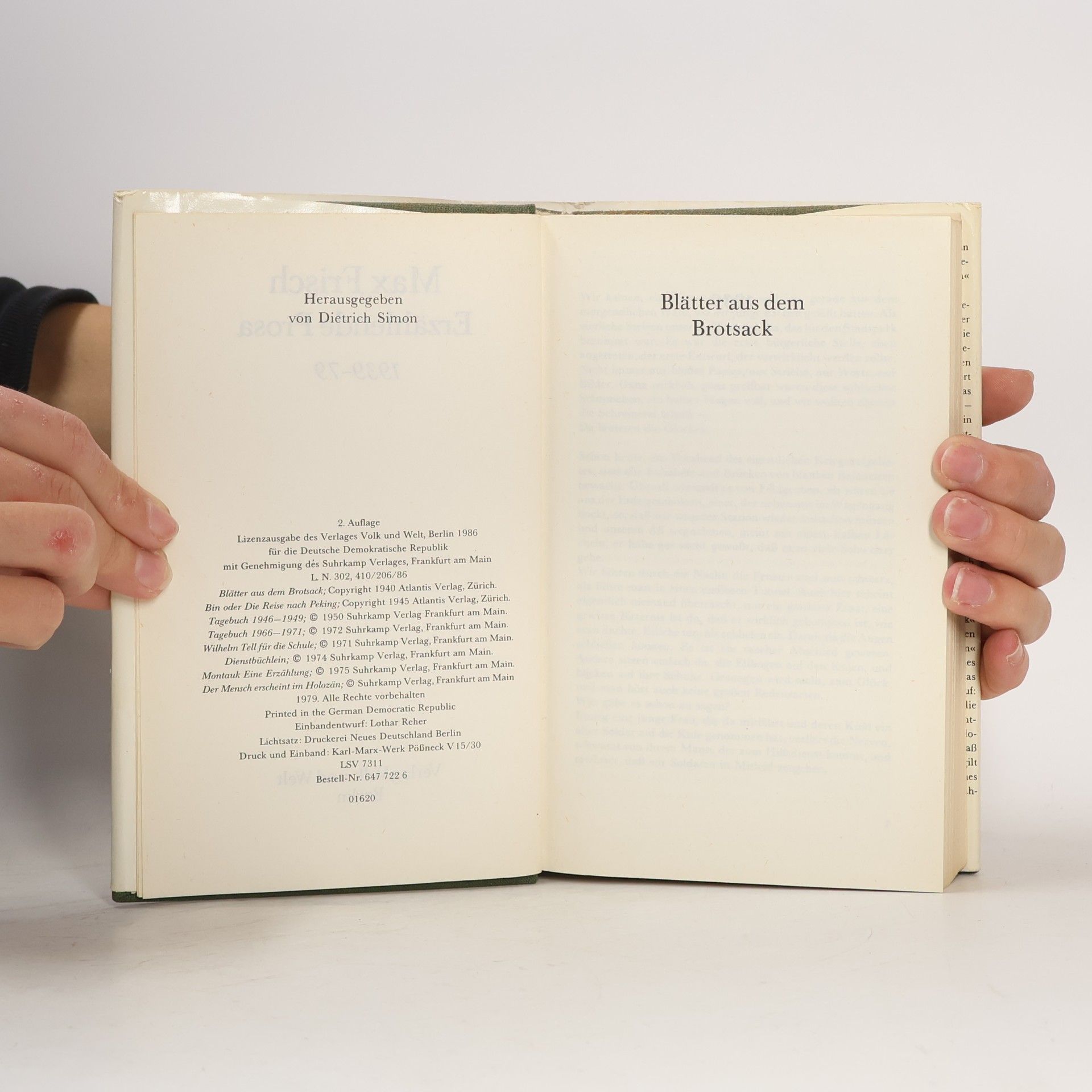 Max Frisch Erzählende Prosa 1939-79