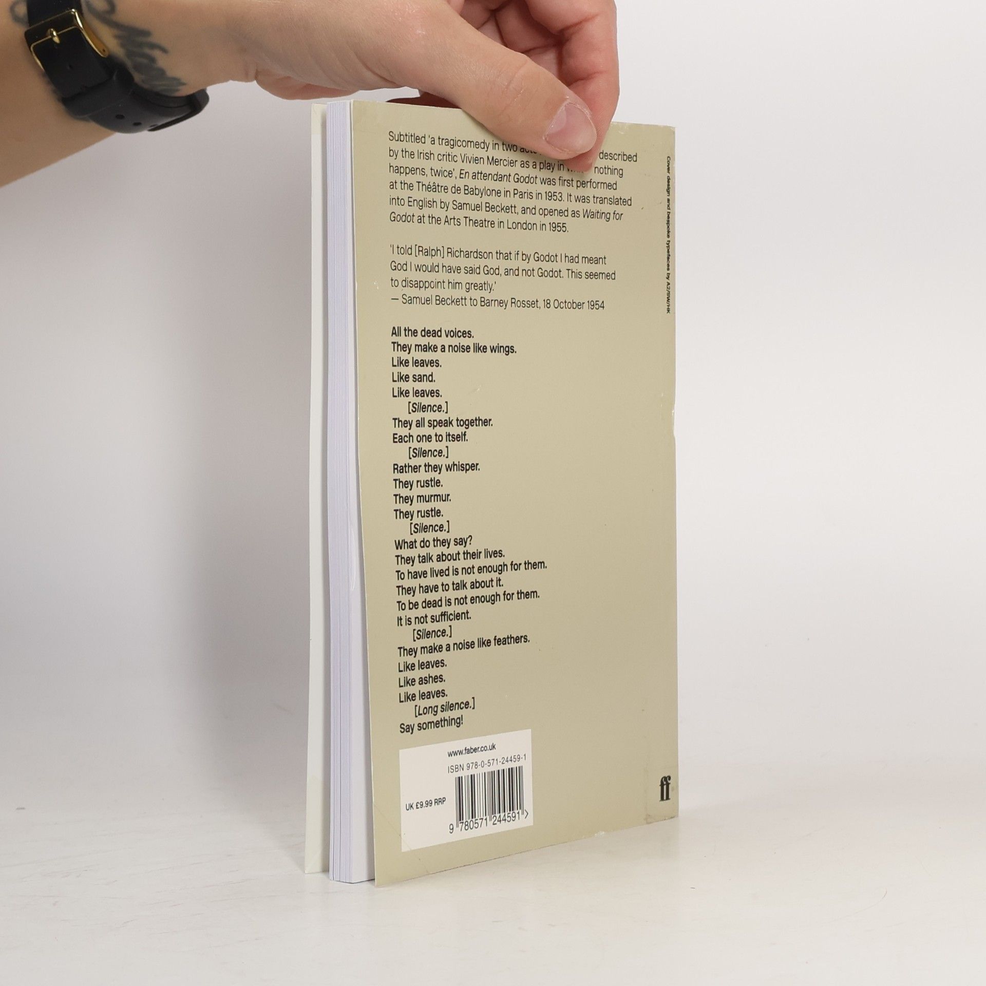 Samuel Beckett Waiting for Godot. Warten auf Godot, englische Ausgabe