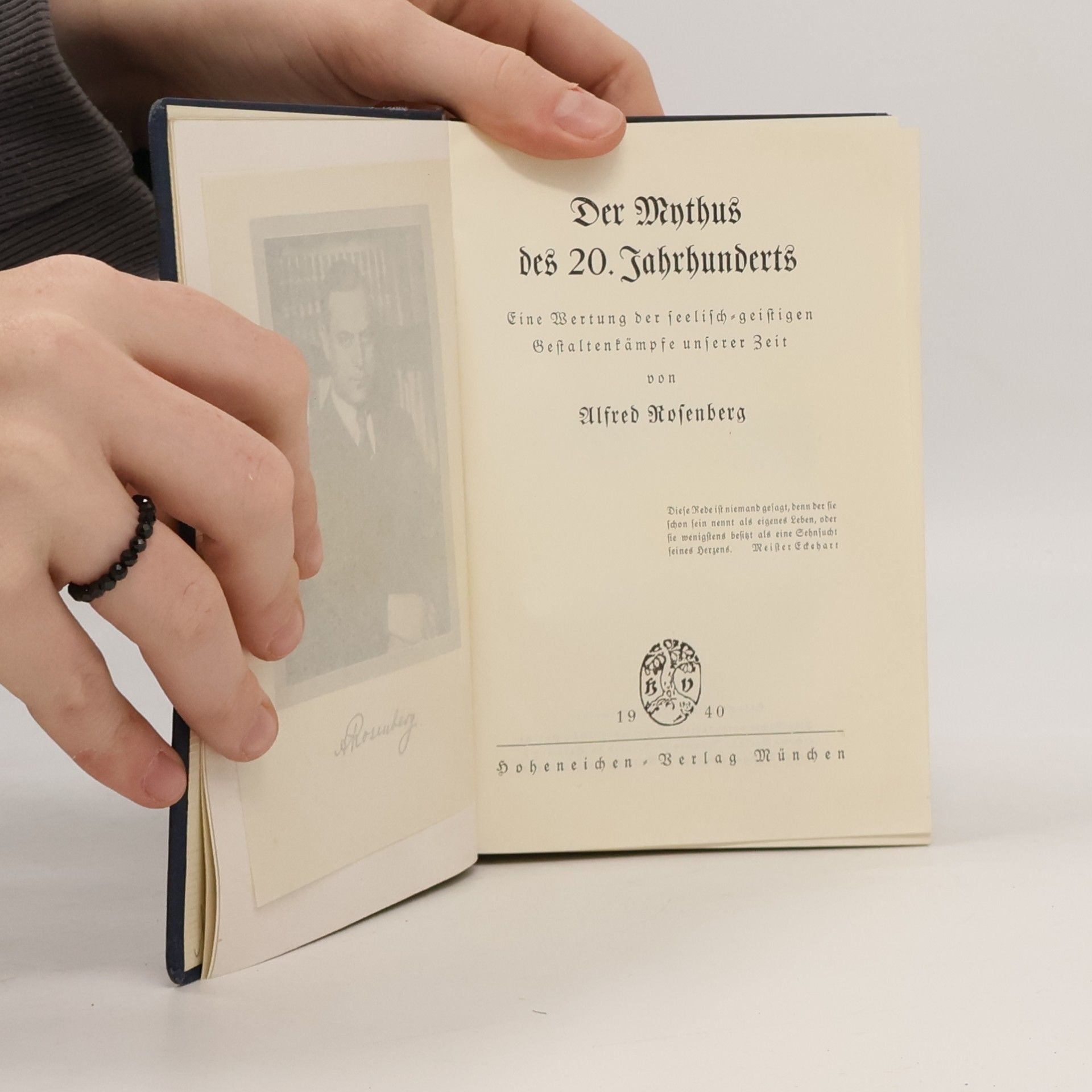 Alfred Rosenberg Der Mythus des 20. Jahrhunderts