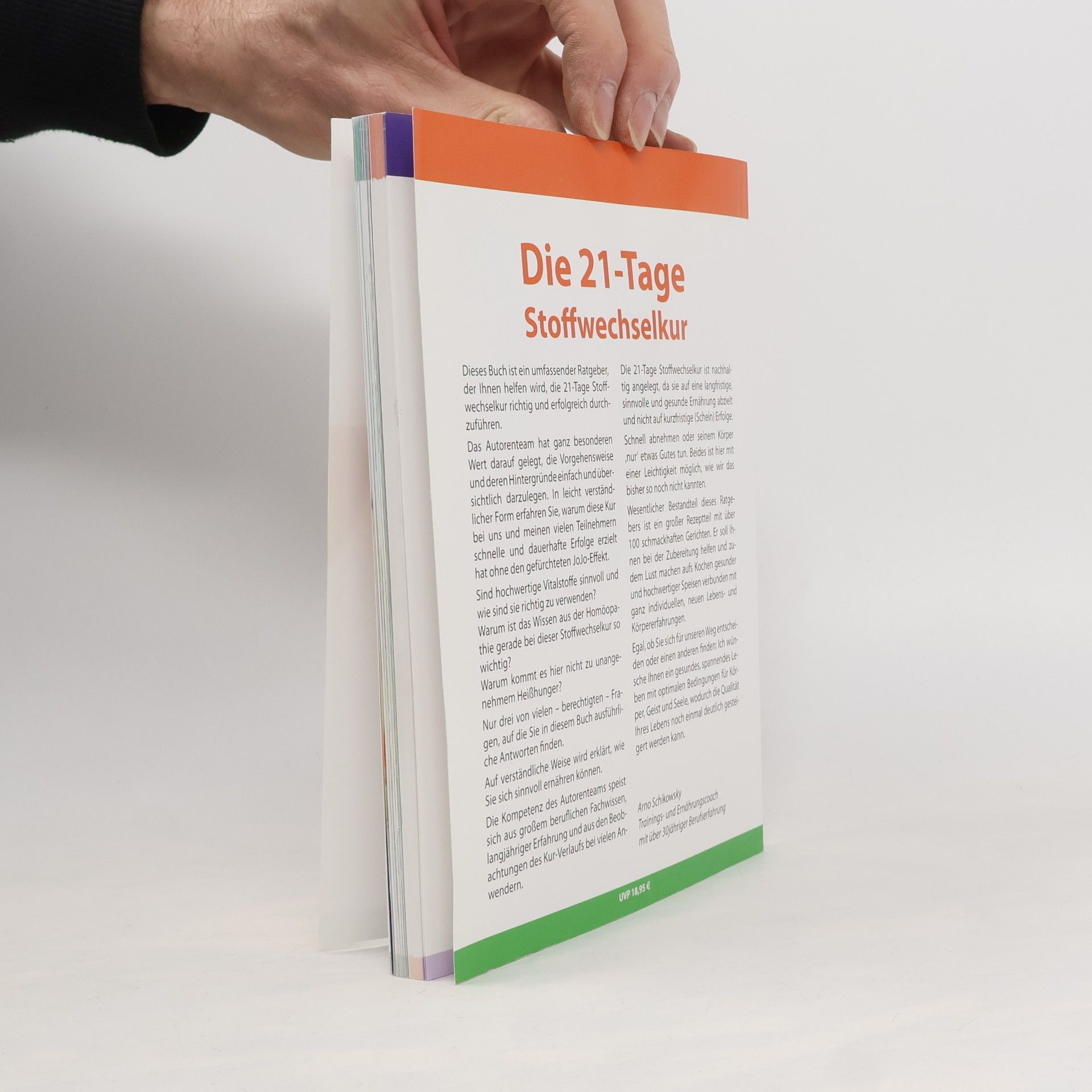 Rudolf Binder Die 21-Tage Stoffwechselkur – Das Original