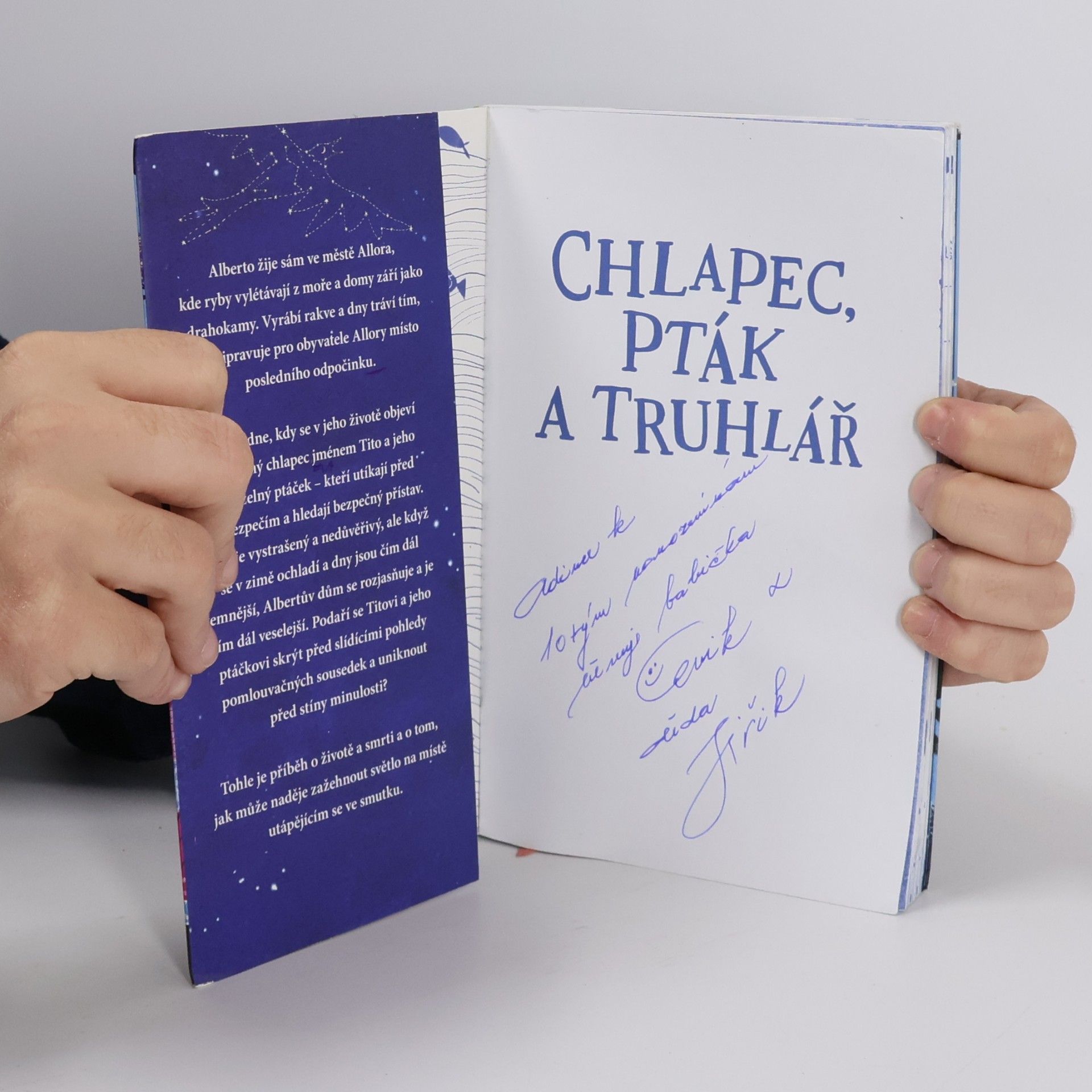 Matilda Woods Chlapec, pták a truhlář