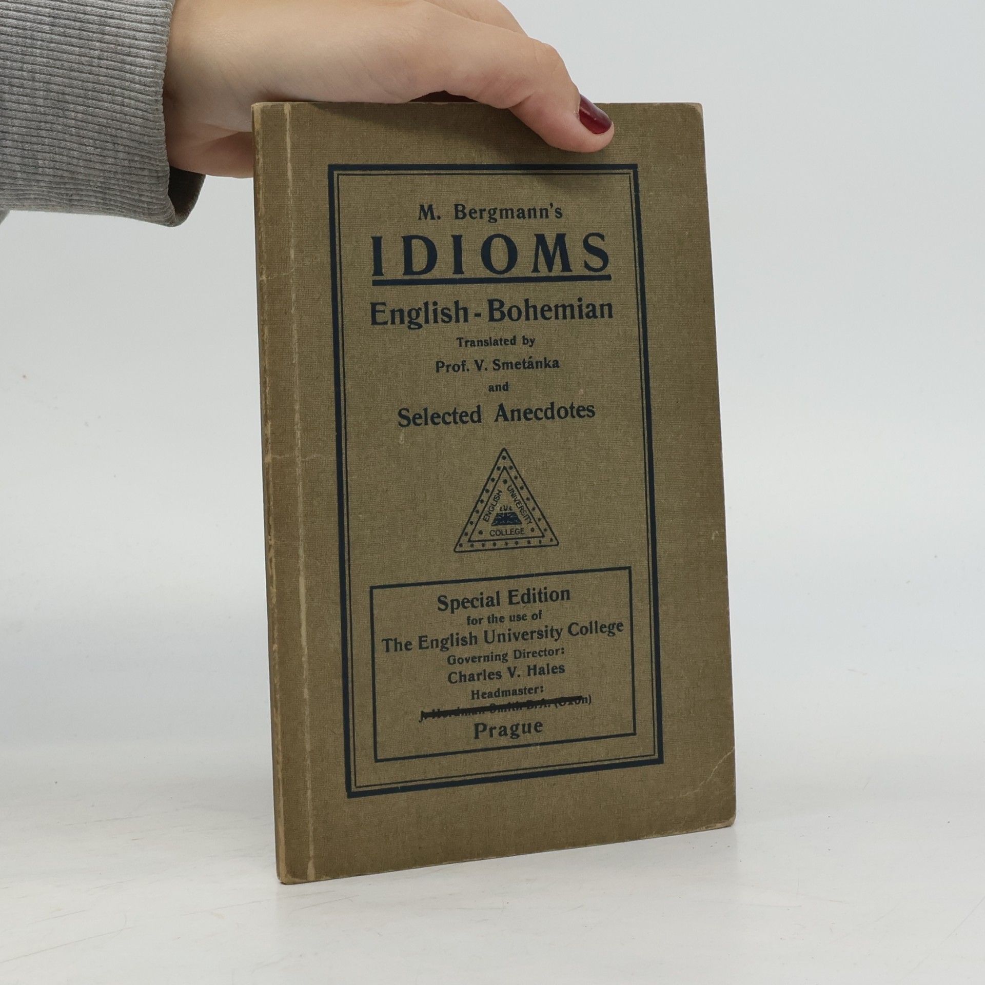 M. Bergmann's Idioms English-Bohemian and Selected Anecdotes