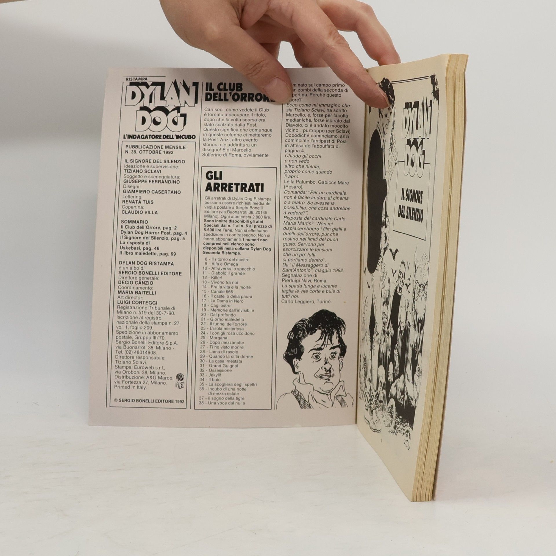Giampiero Casertano Dylan Dog 39