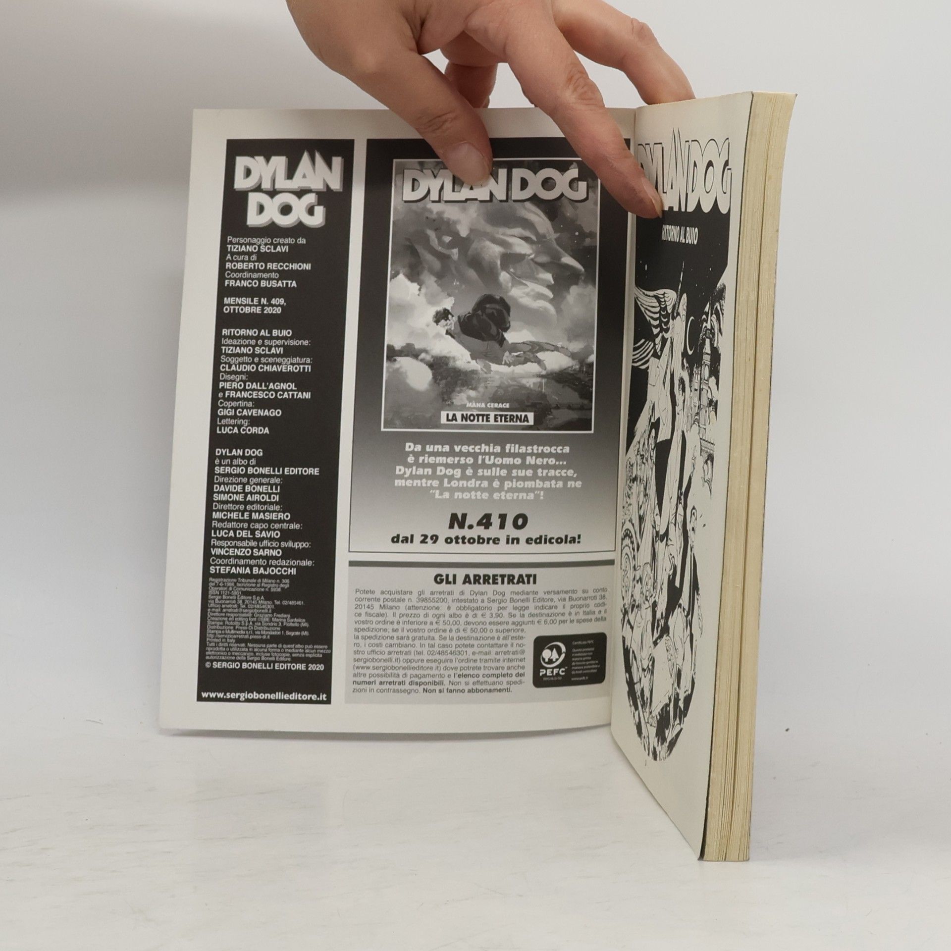 Tiziano Sclavi Dylan Dog 409. Ritorno al Buio