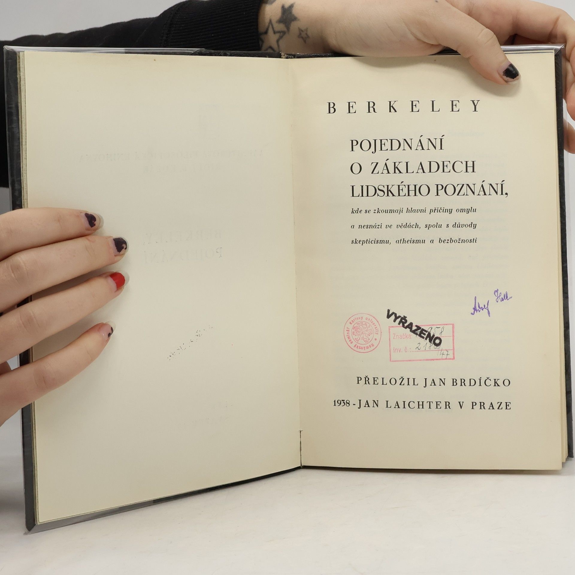 George Berkeley Pojednání o základech lidského poznání