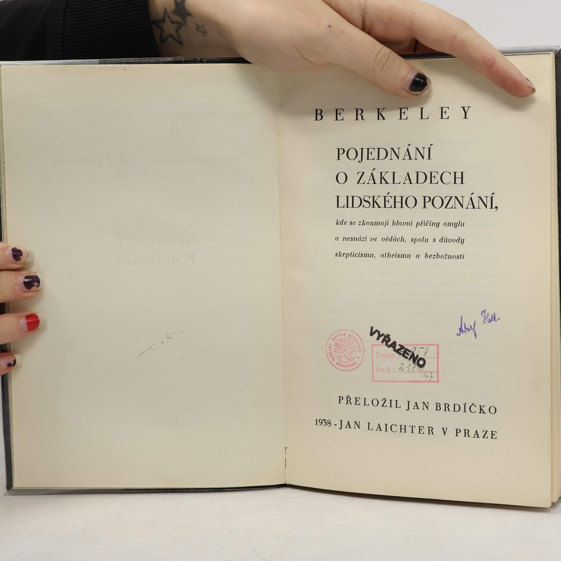George Berkeley Pojednání o základech lidského poznání