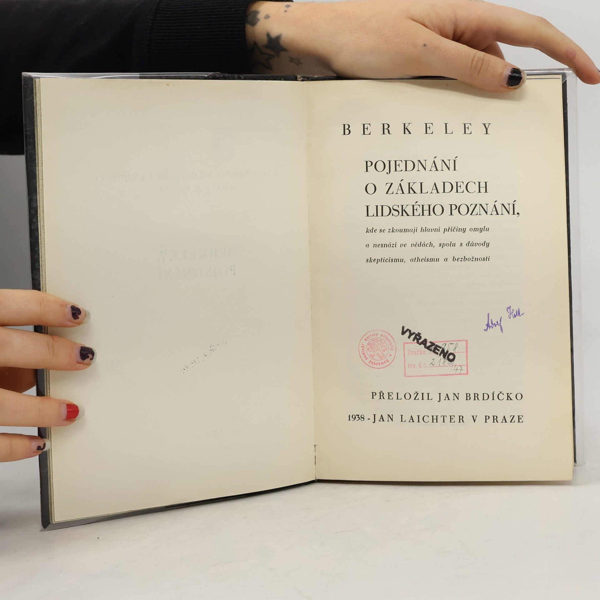 George Berkeley Pojednání o základech lidského poznání