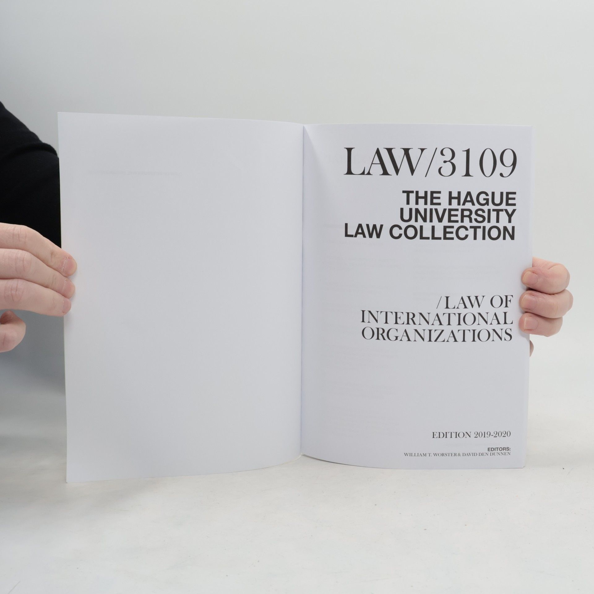Various authors LAW 3109. The Hague University Law Collection