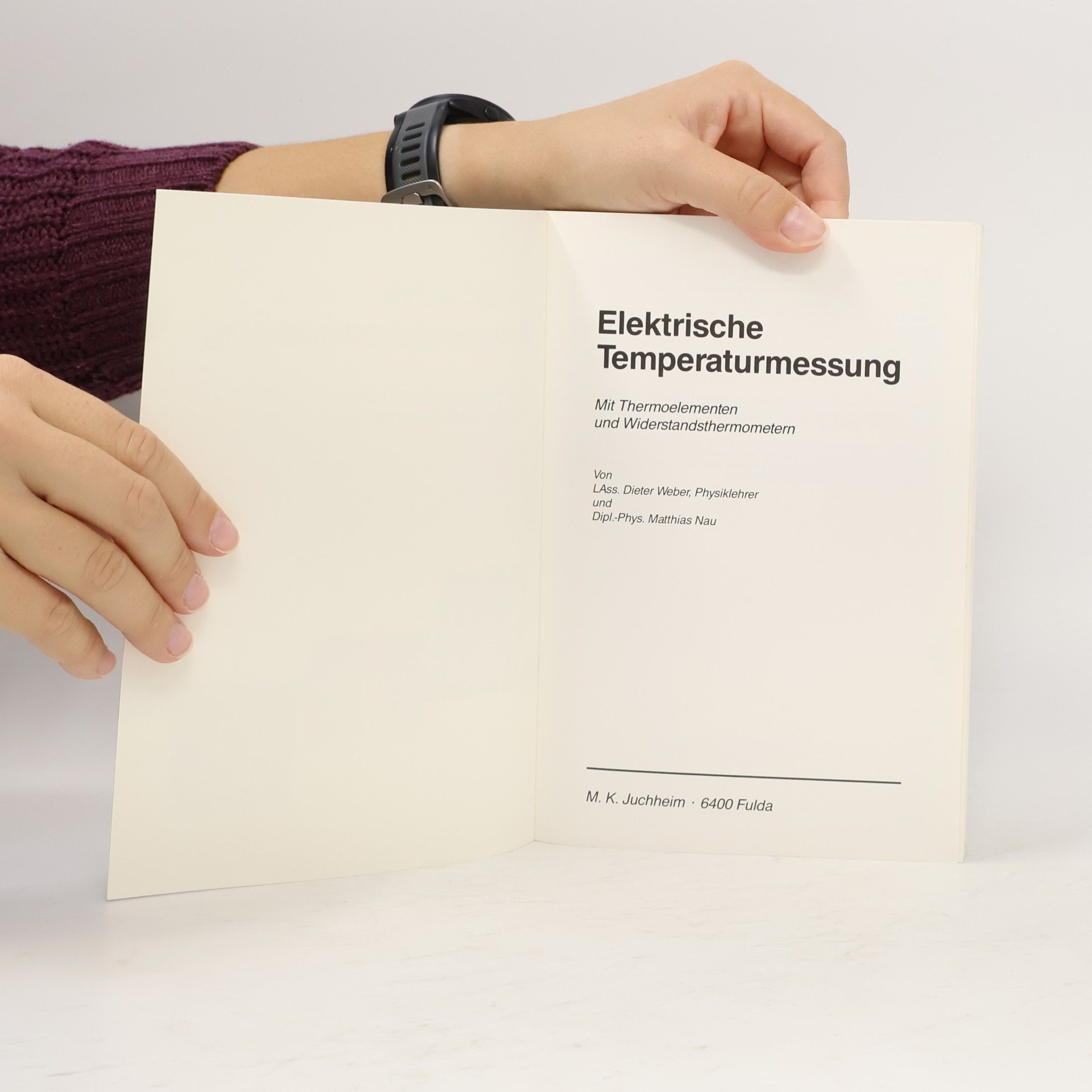 D. Weber Elektrische Temperaturmessung