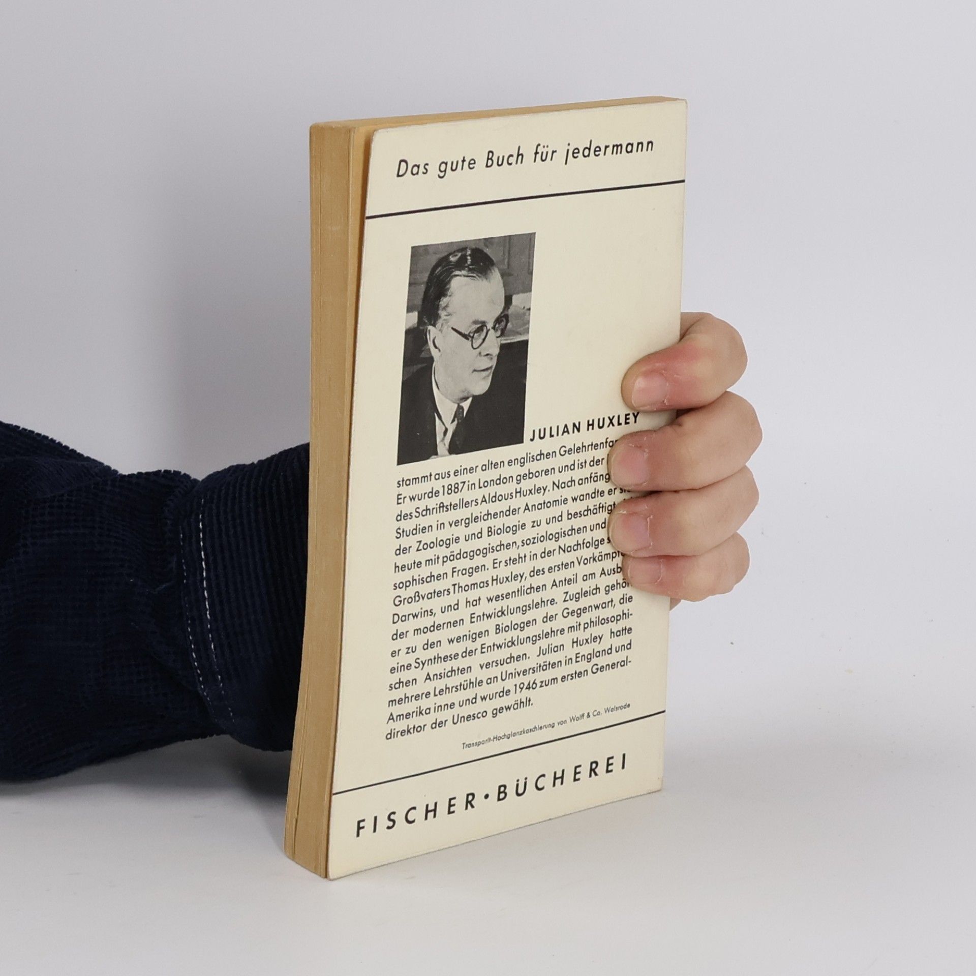 Huxley Julian Entfaltung des Lebens
