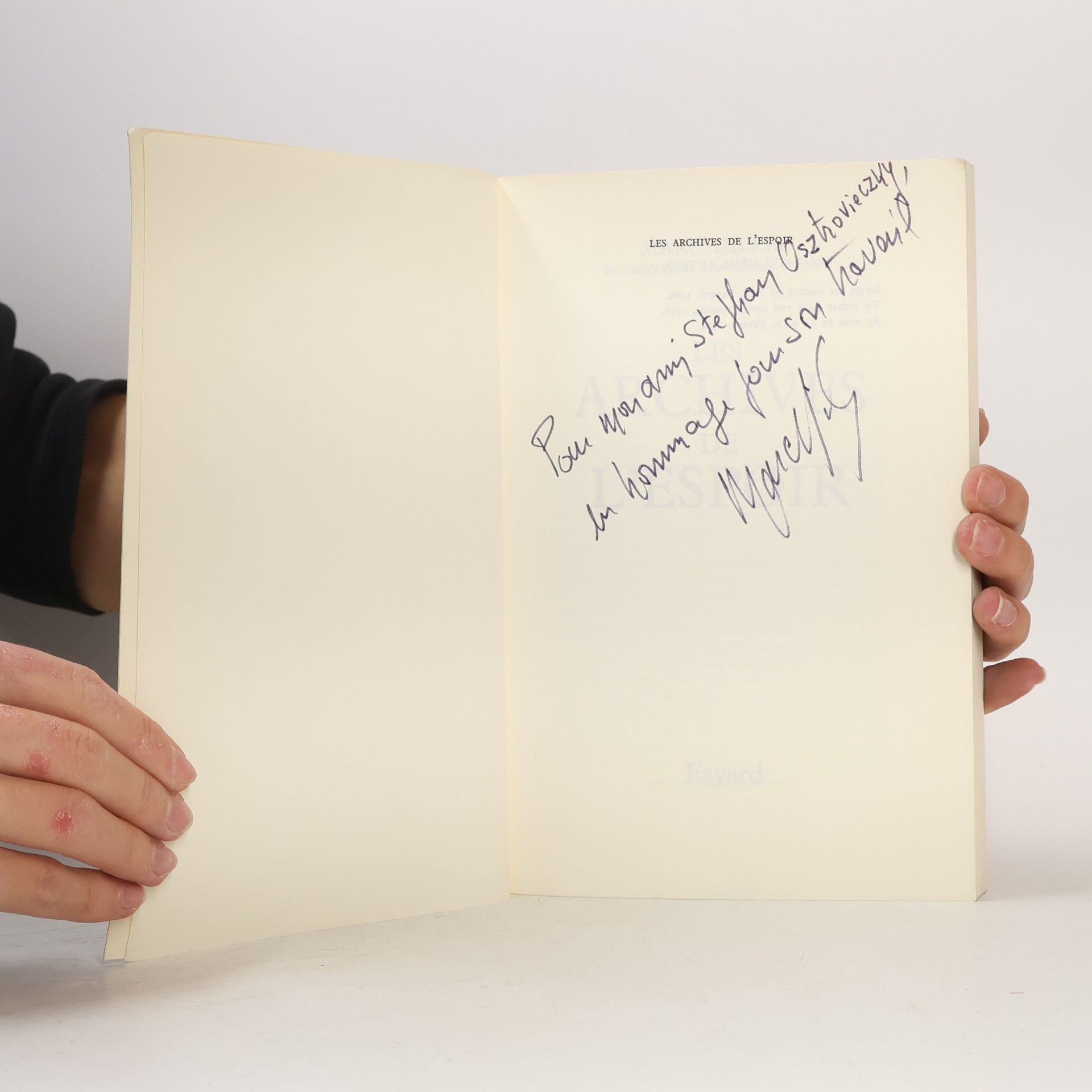 Marc Hillel Les archives de l'espoir