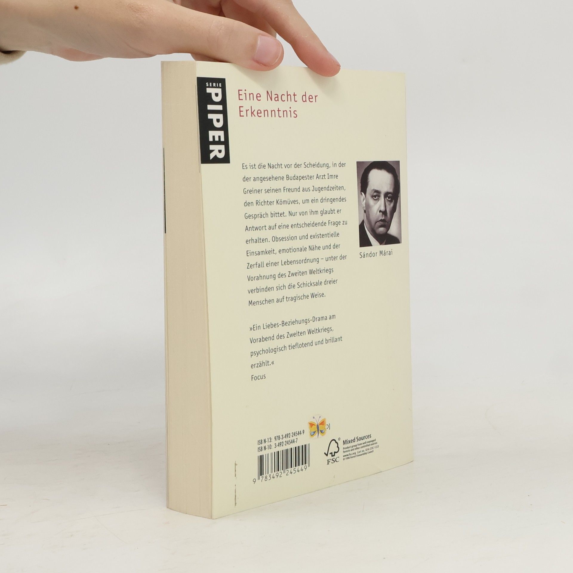 Sándor Márai Die Nacht vor der Scheidung