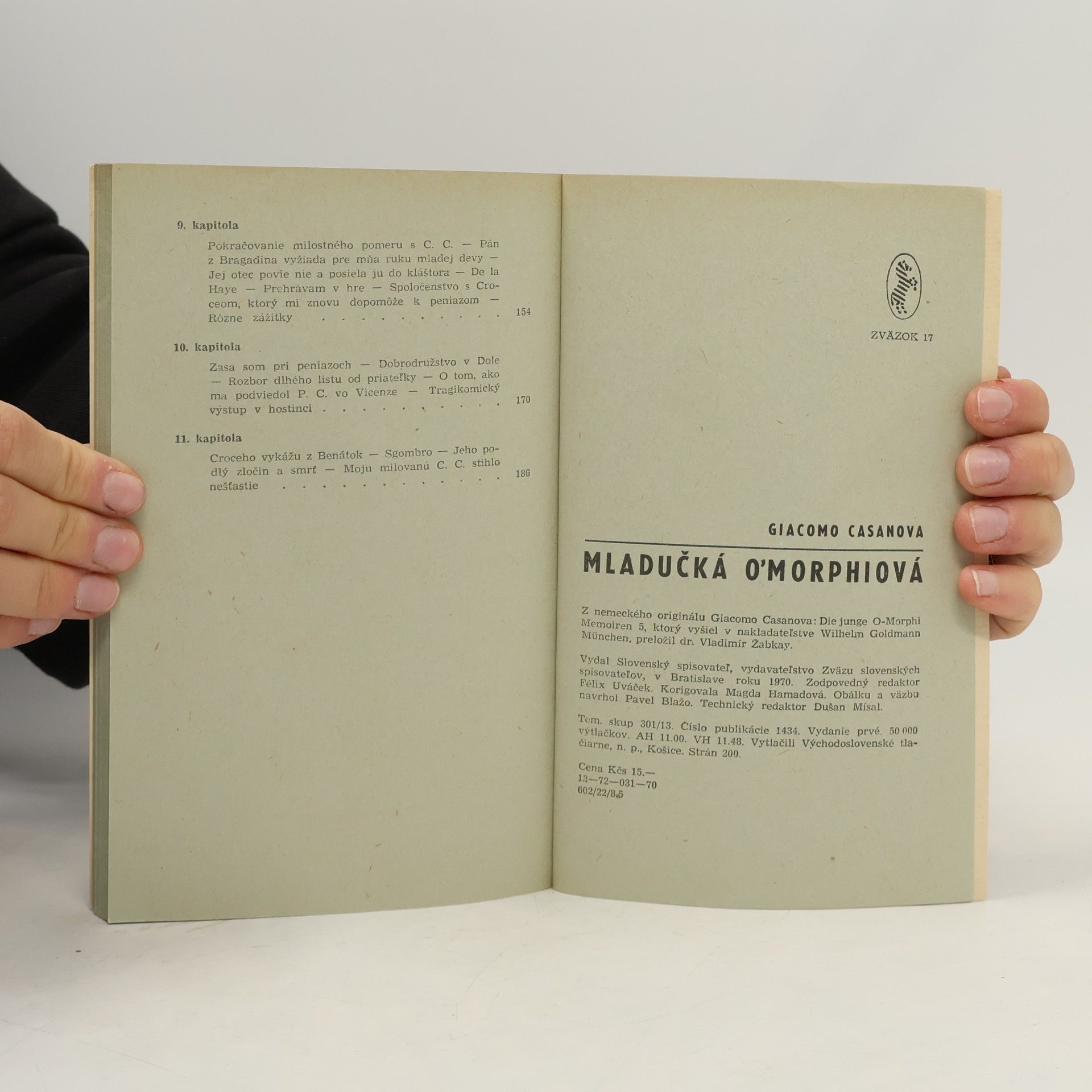 Giacomo Casanova Mladučká O'Morphiová