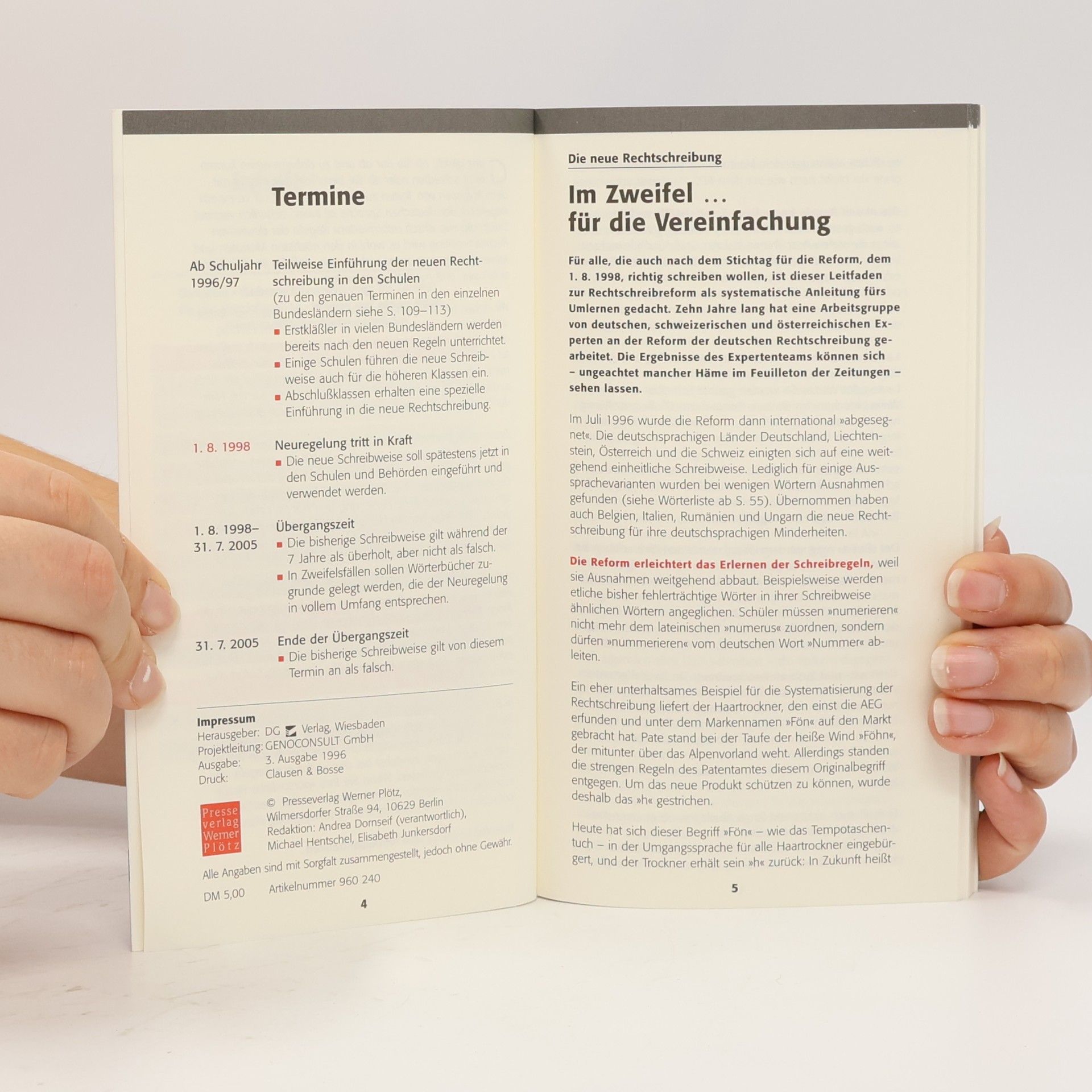Autorenkollektiv Das 1x1 der deutschen Rechtschreibreform